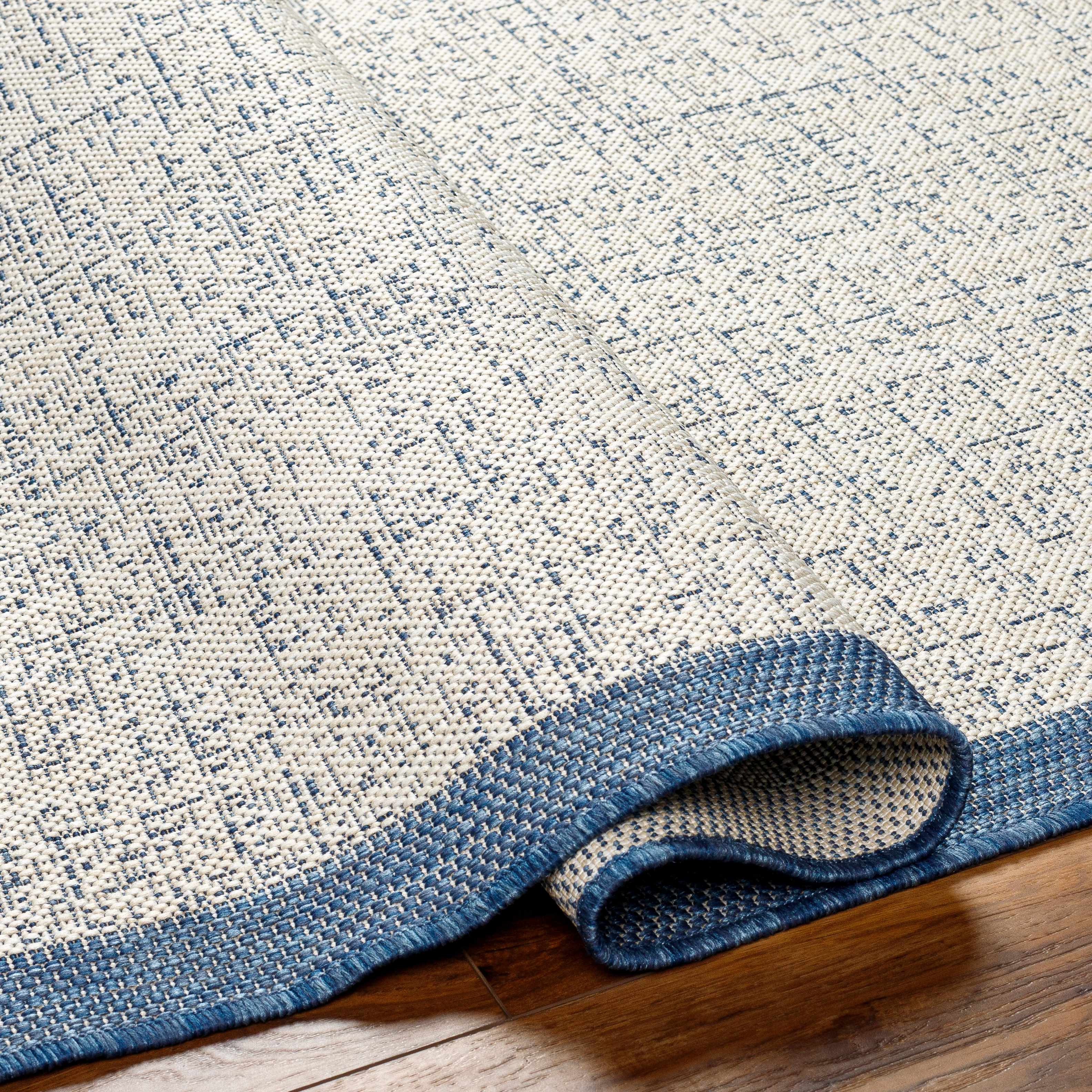Demas Blue & Cream Area Rug - Clearance - Image 4