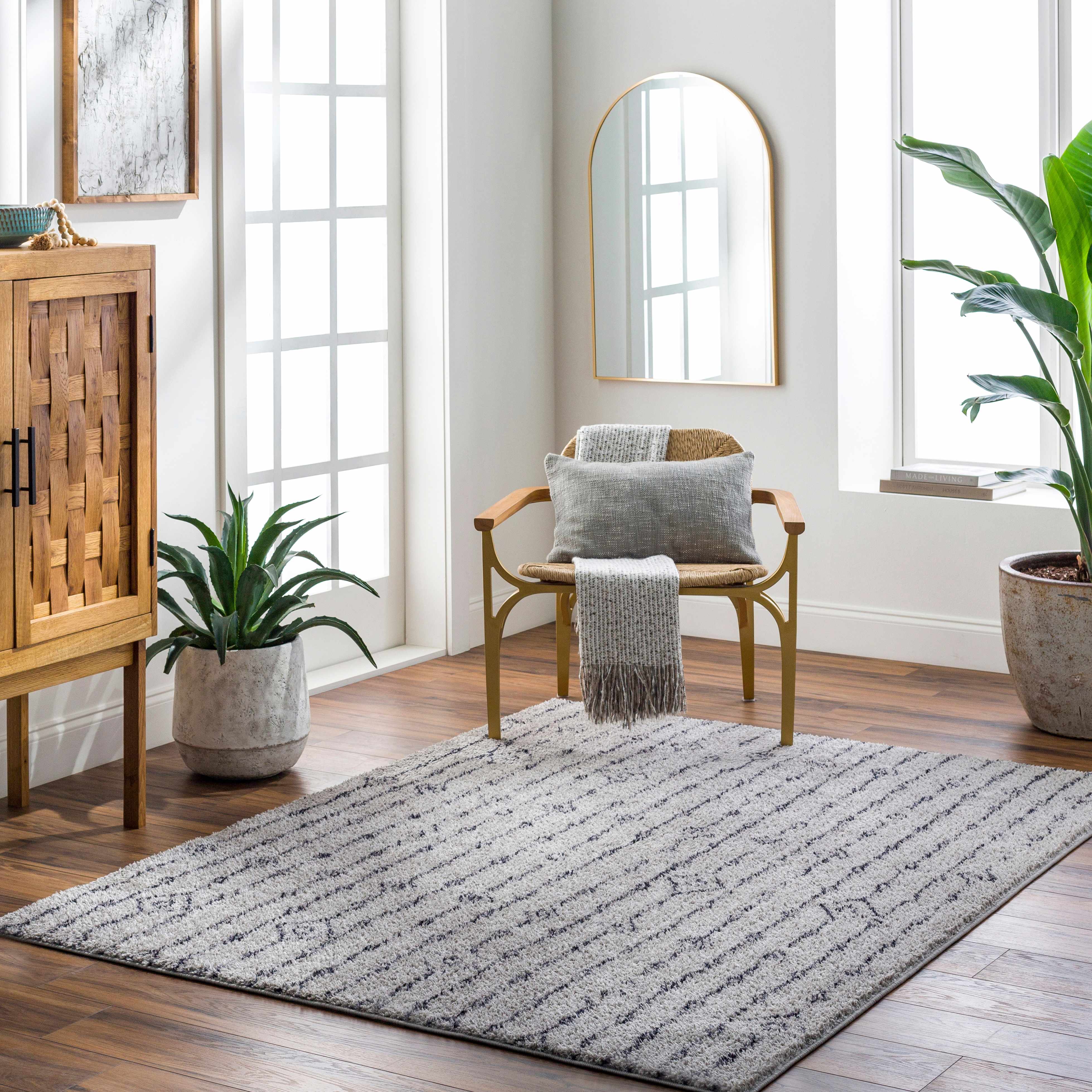 Demi Gray Washable Area Rug - Clearance - Image 2
