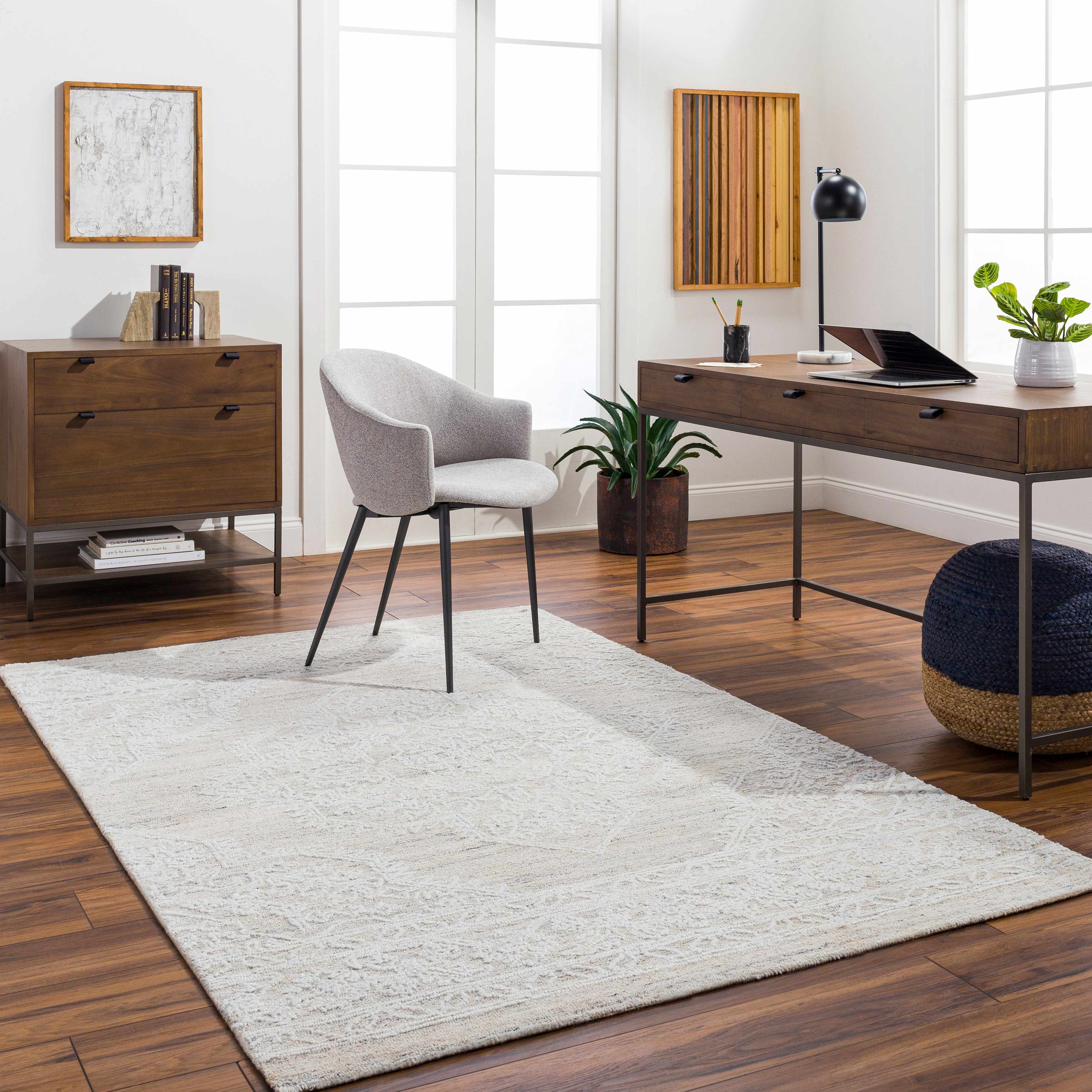 Denae Cream Area Rug - Clearance - Image 2