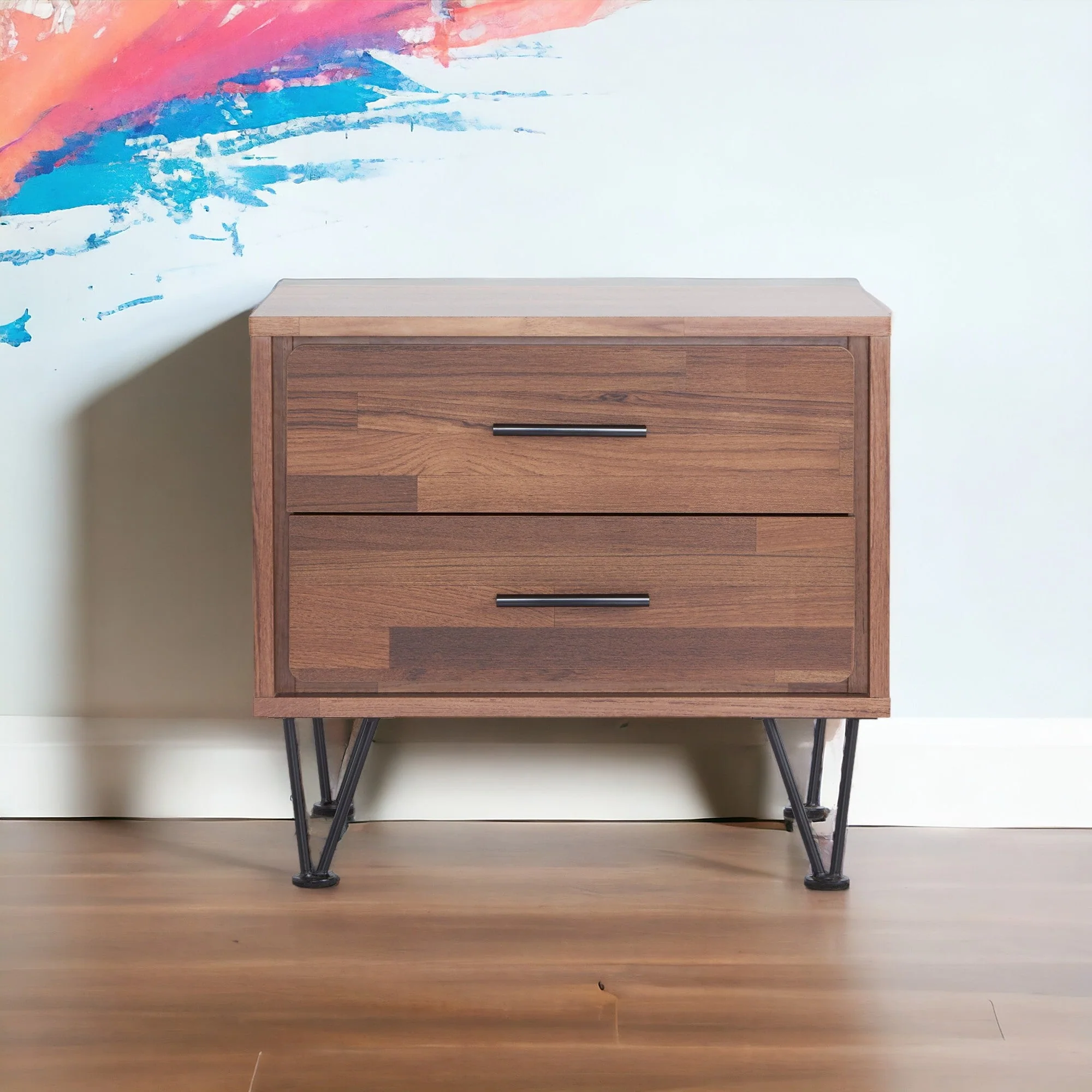 Deoss Walnut Finish Accent Table - Image 3