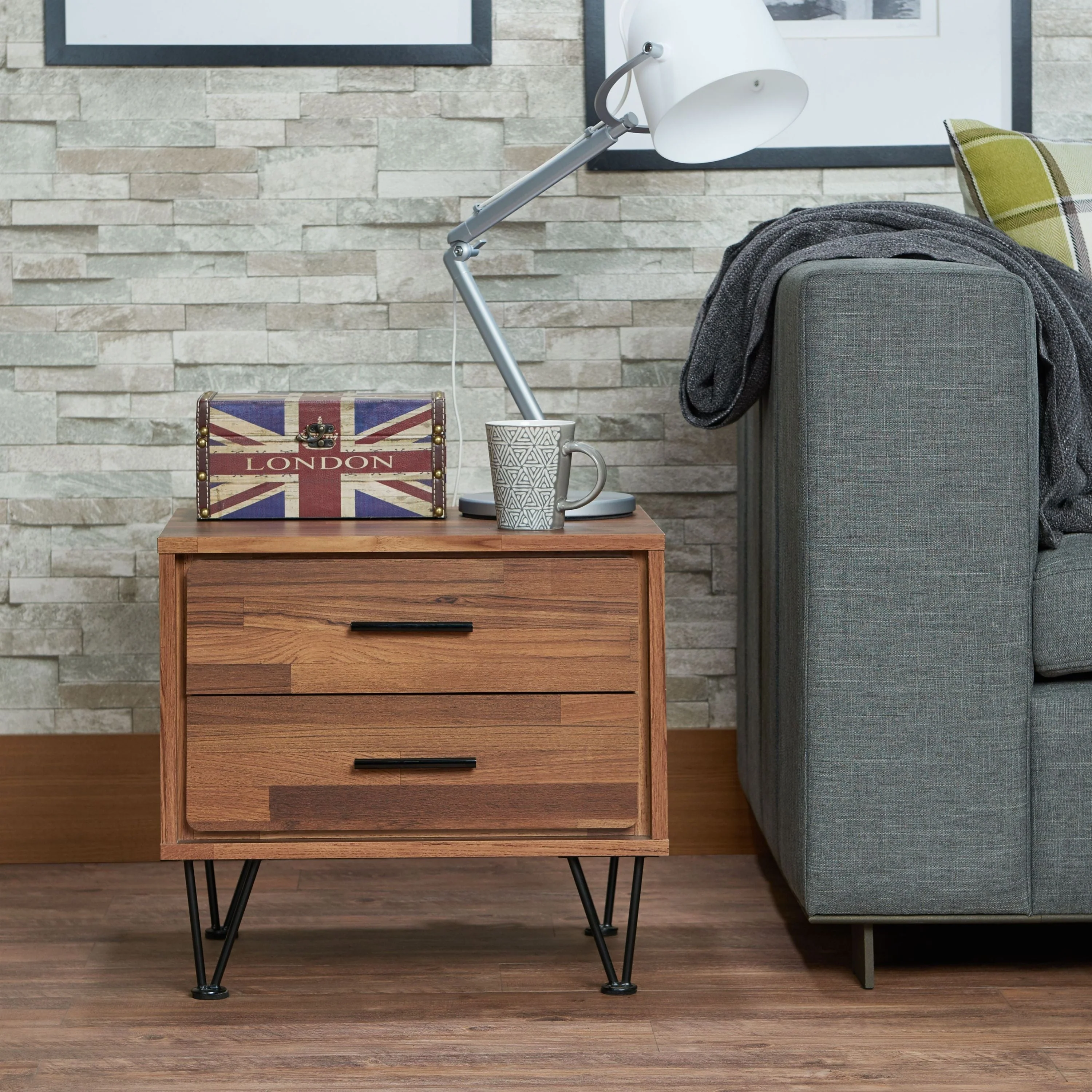 Deoss Walnut Finish Accent Table - Image 5