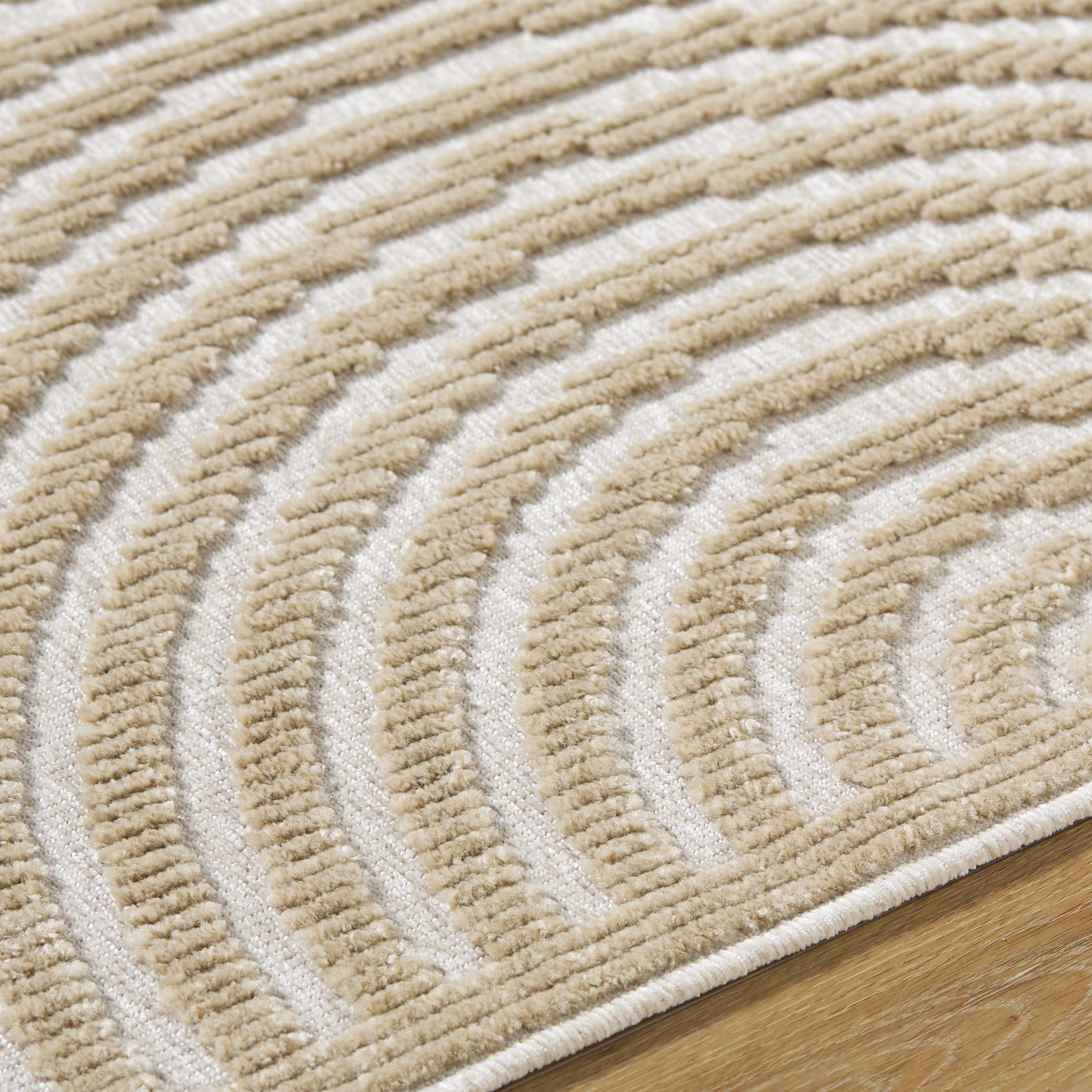Deron Beige Washable Area Rug - Image 7
