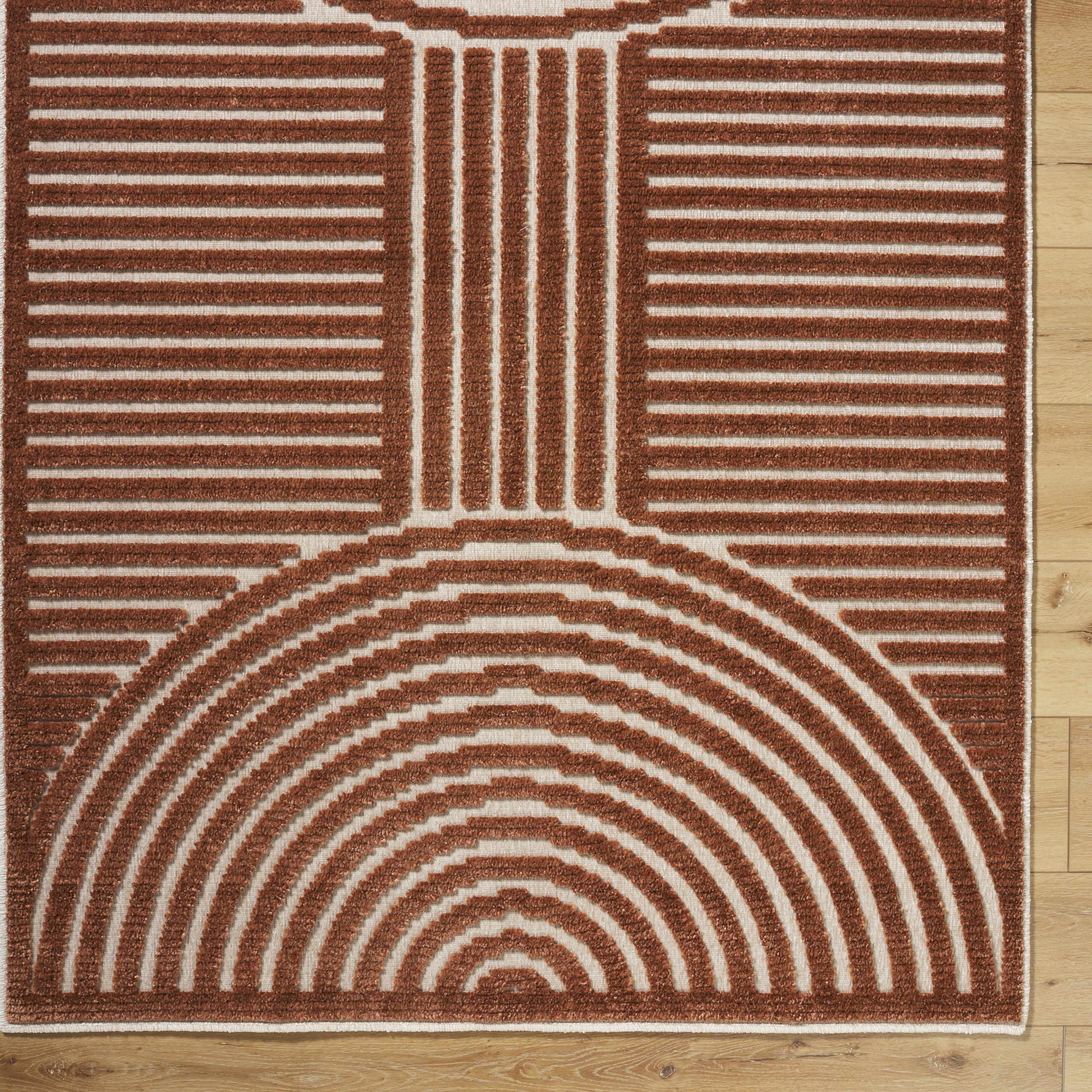 Deron Brown Washable Area Rug - Image 6