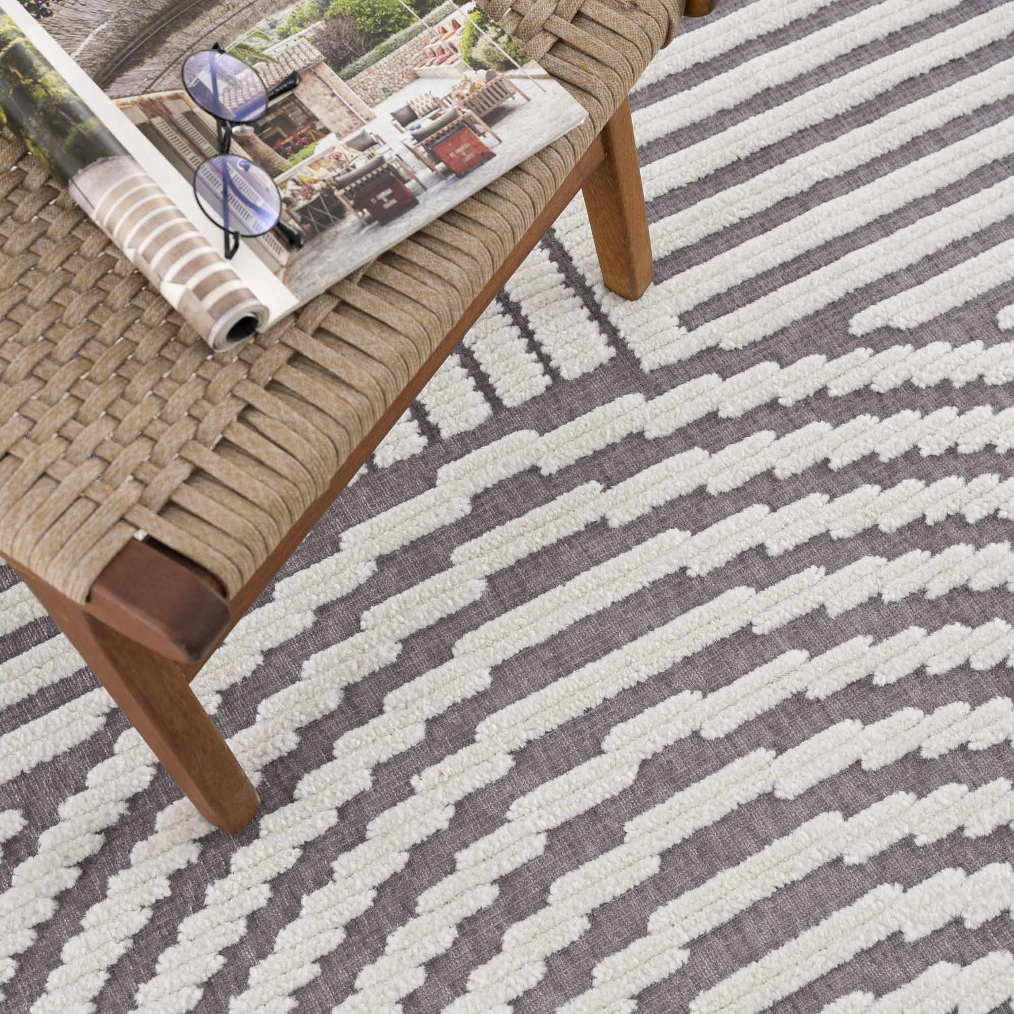 Deron Gray Rainbow Washable Rug - Image 12