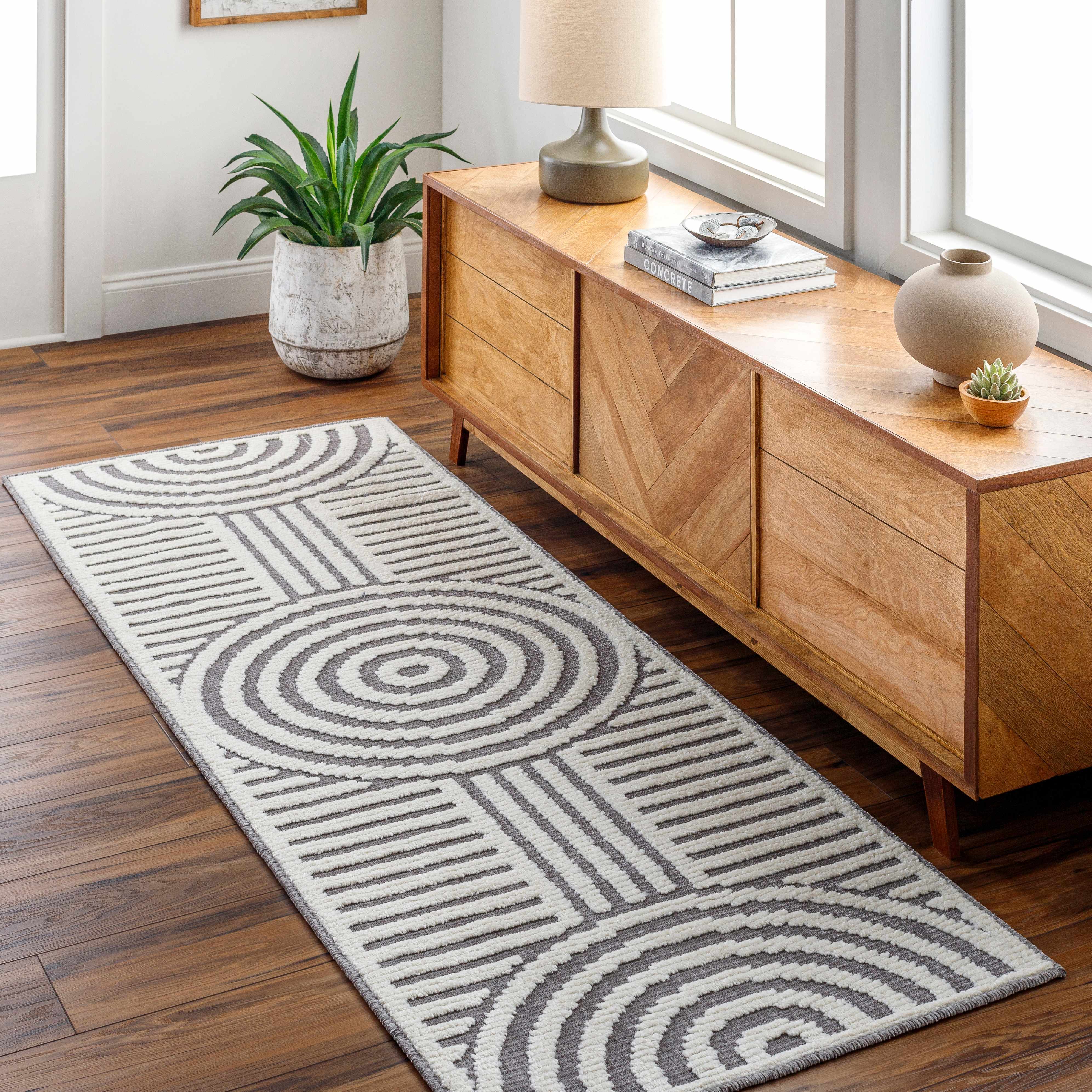 Deron Gray Rainbow Washable Rug - Image 4