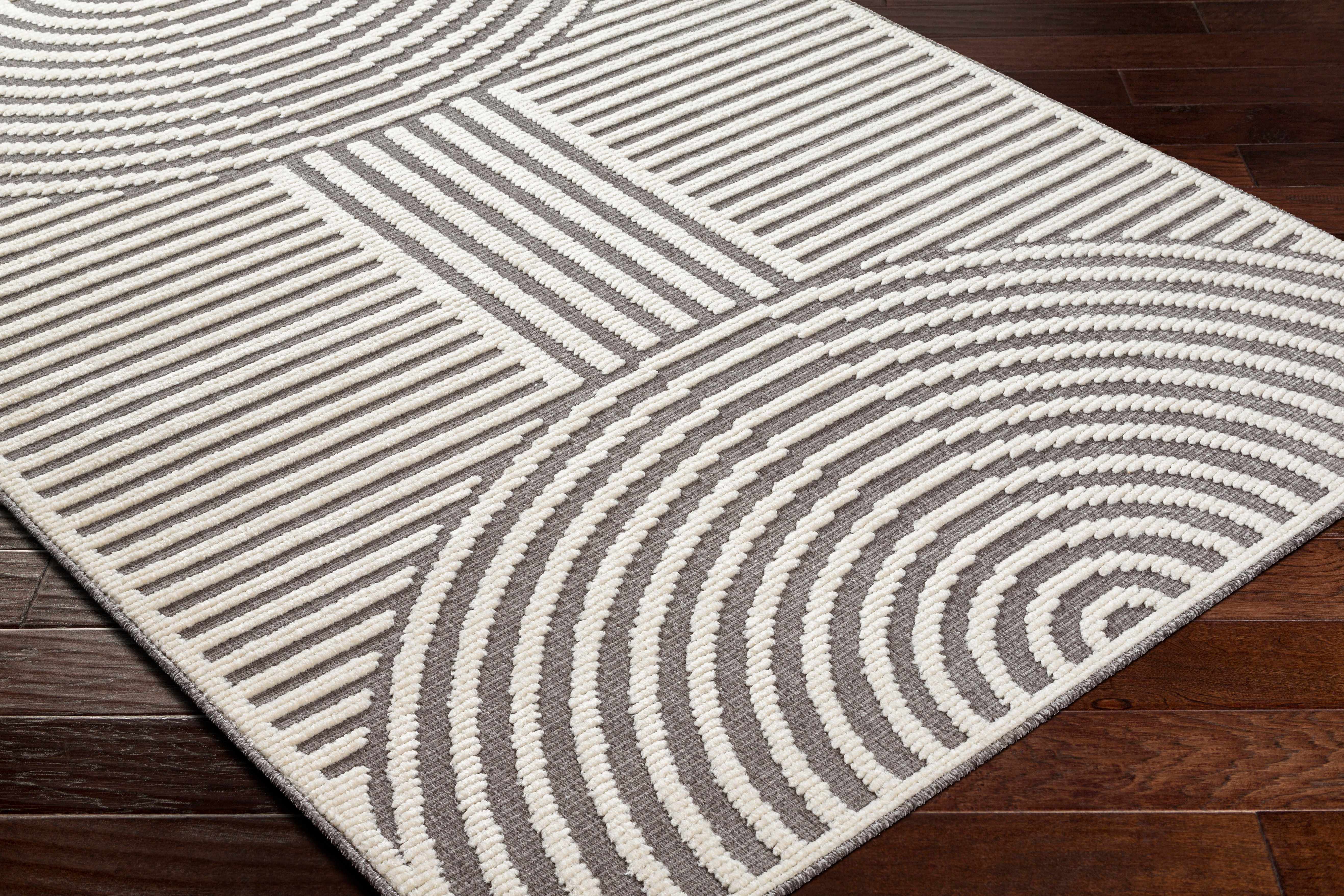 Deron Gray Rainbow Washable Rug - Image 5