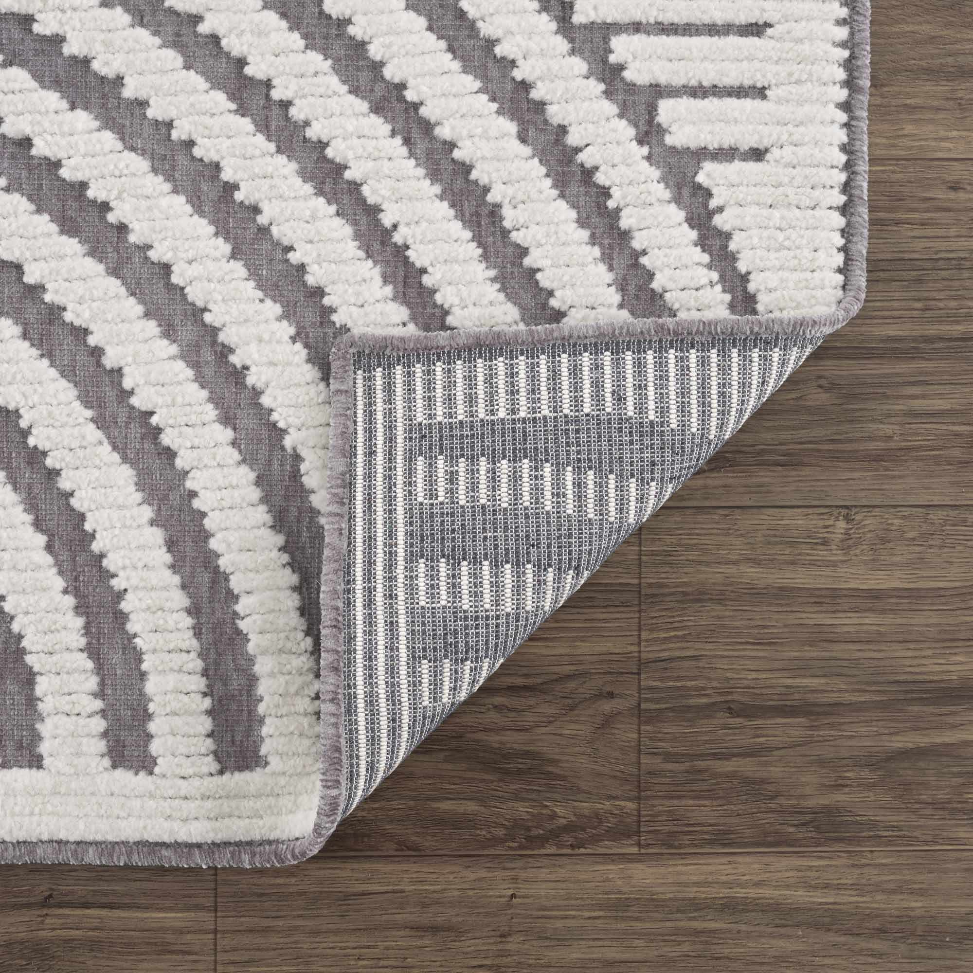 Deron Gray Rainbow Washable Rug - Image 6