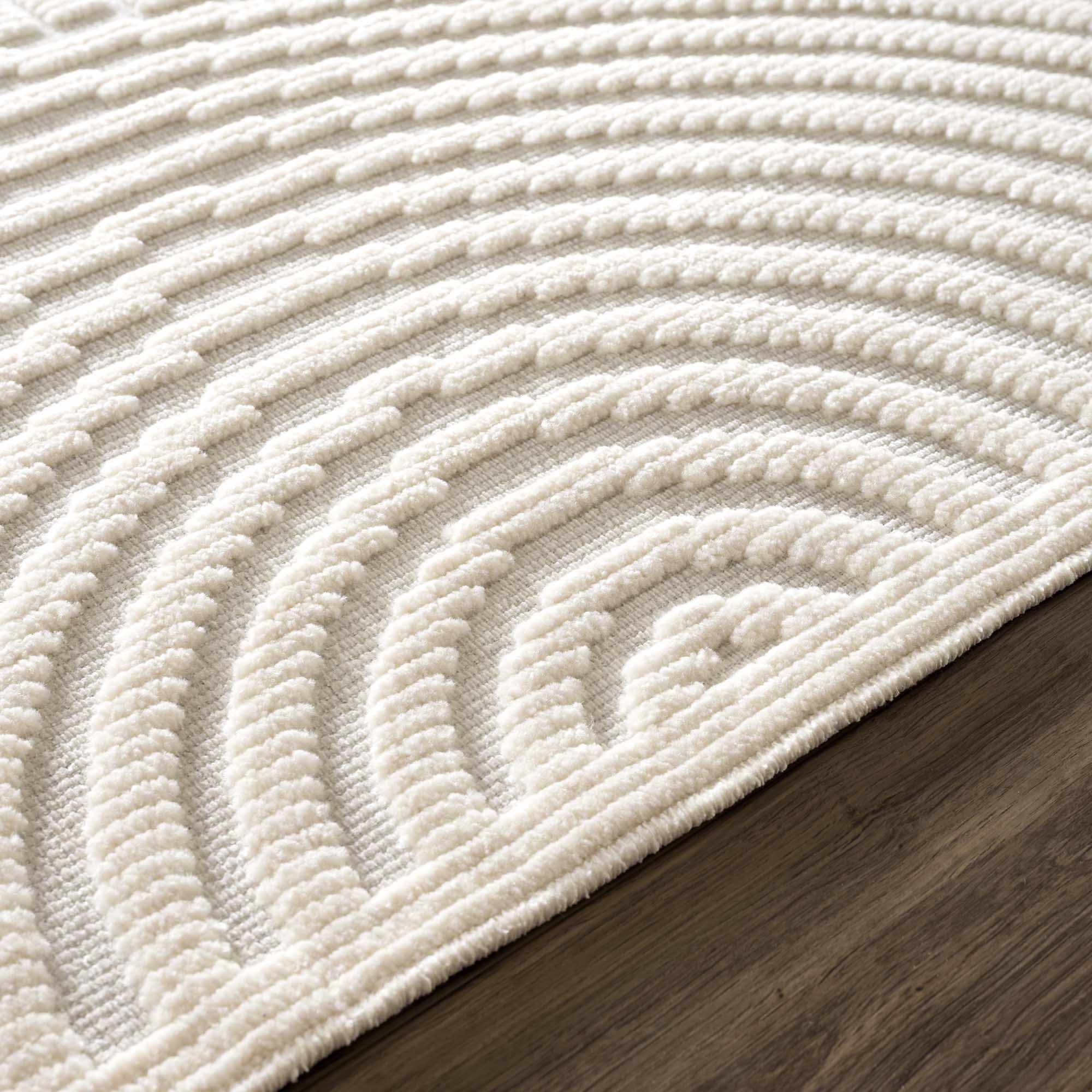 Deron White Washable 3D Rug - Image 12