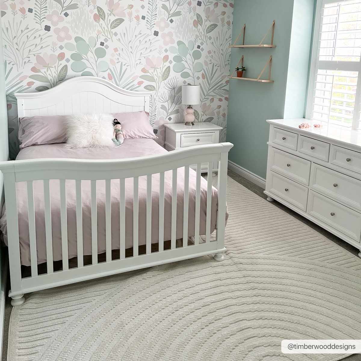 Deron White Washable 3D Rug - Image 3