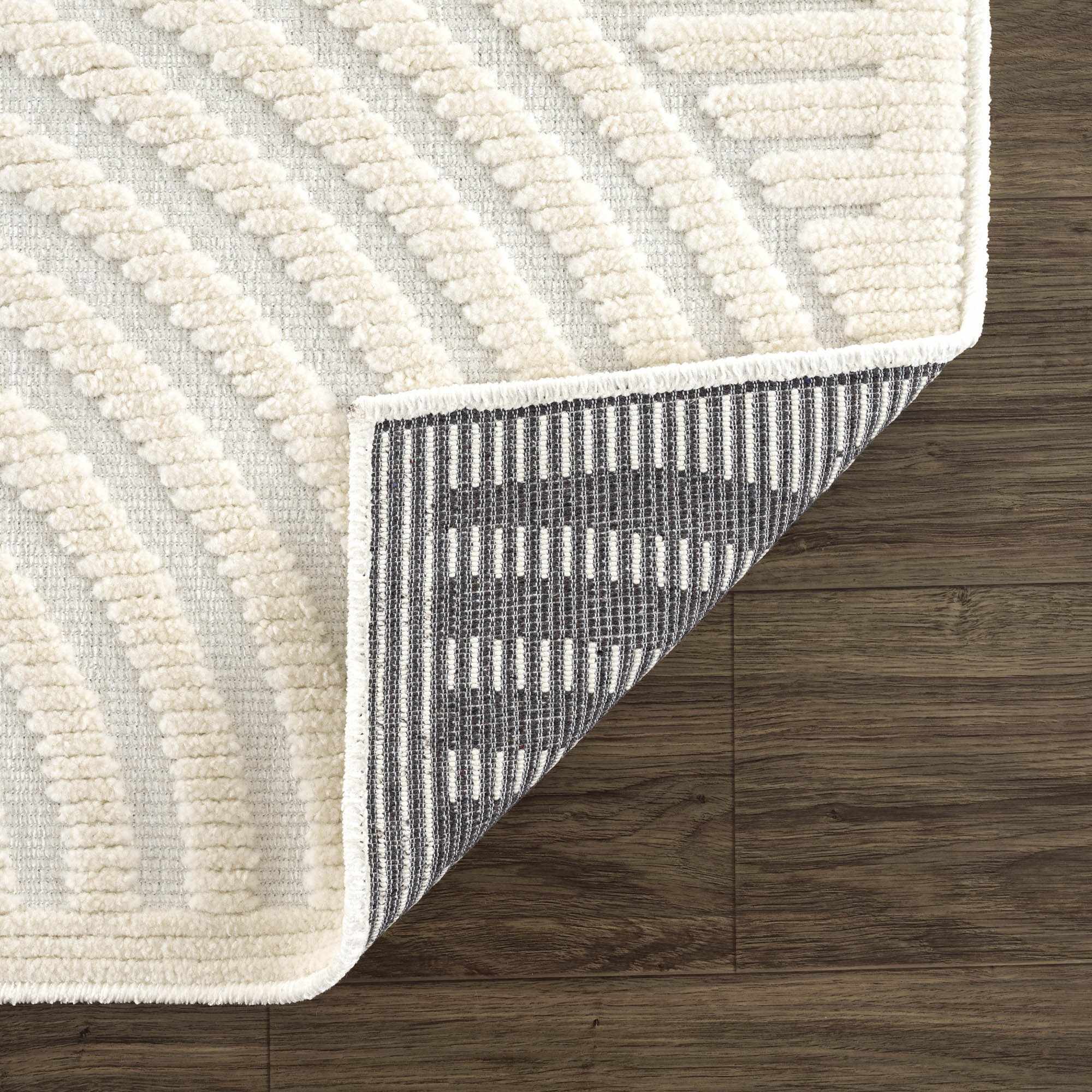 Deron White Washable 3D Rug - Image 6