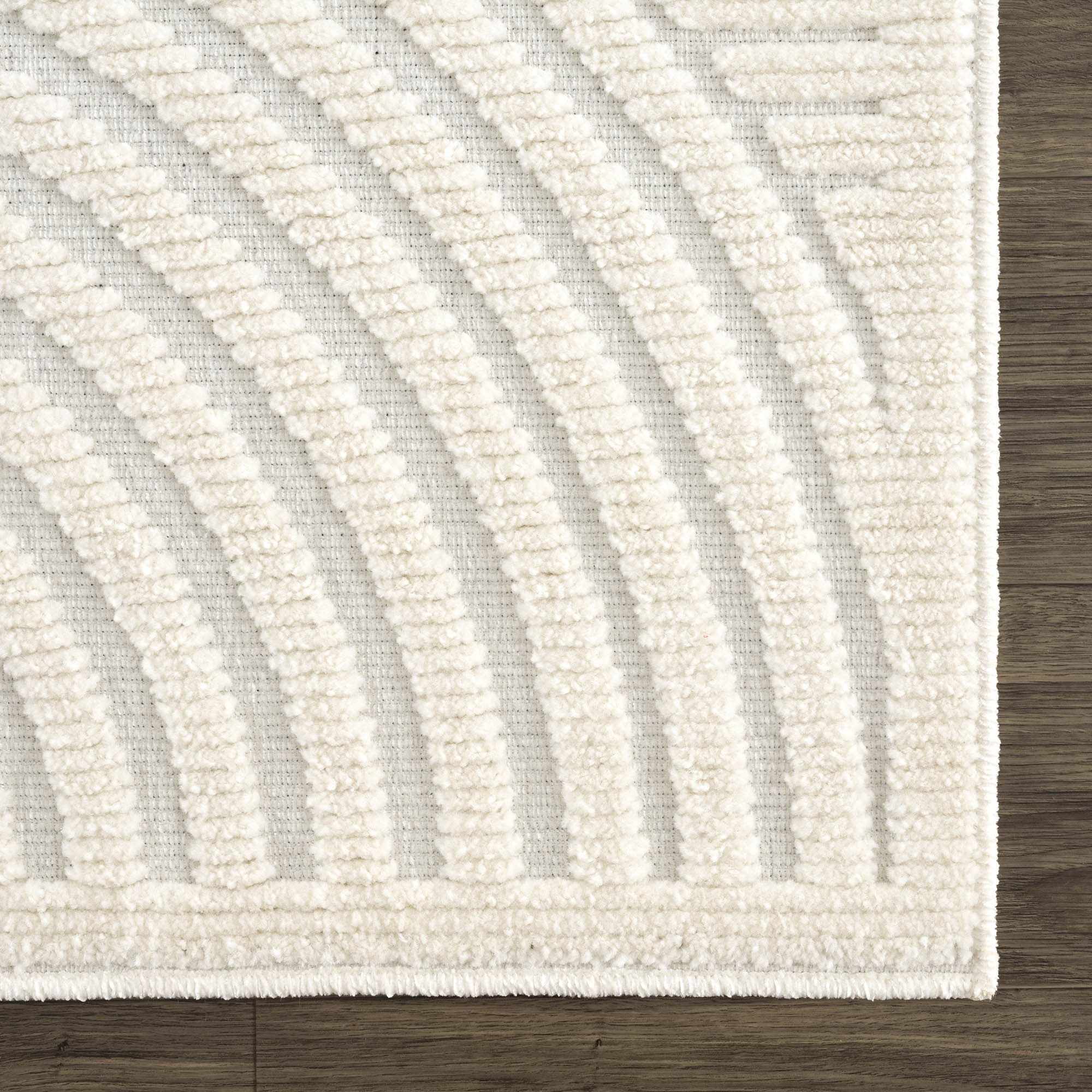 Deron White Washable 3D Rug - Image 9