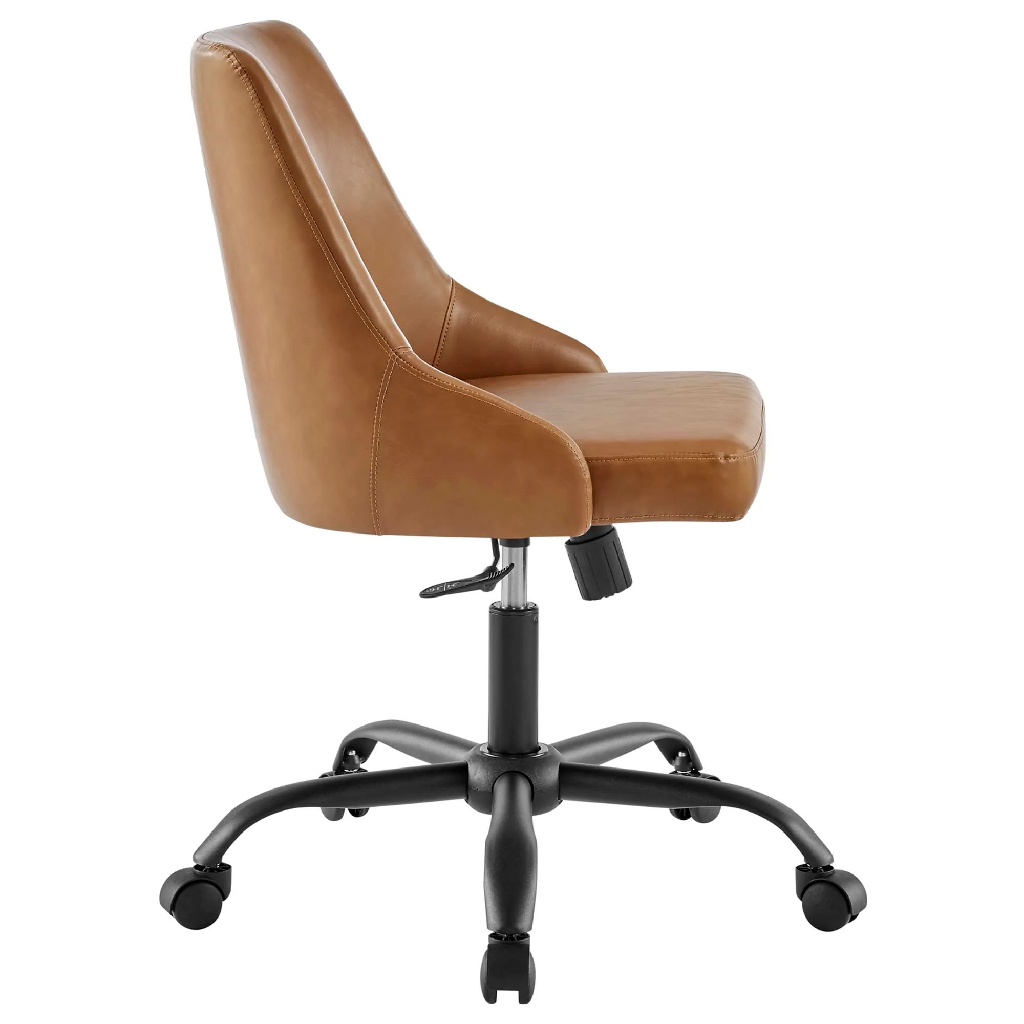 Designate Swivel Vegan Leather Office Chair - Image 2