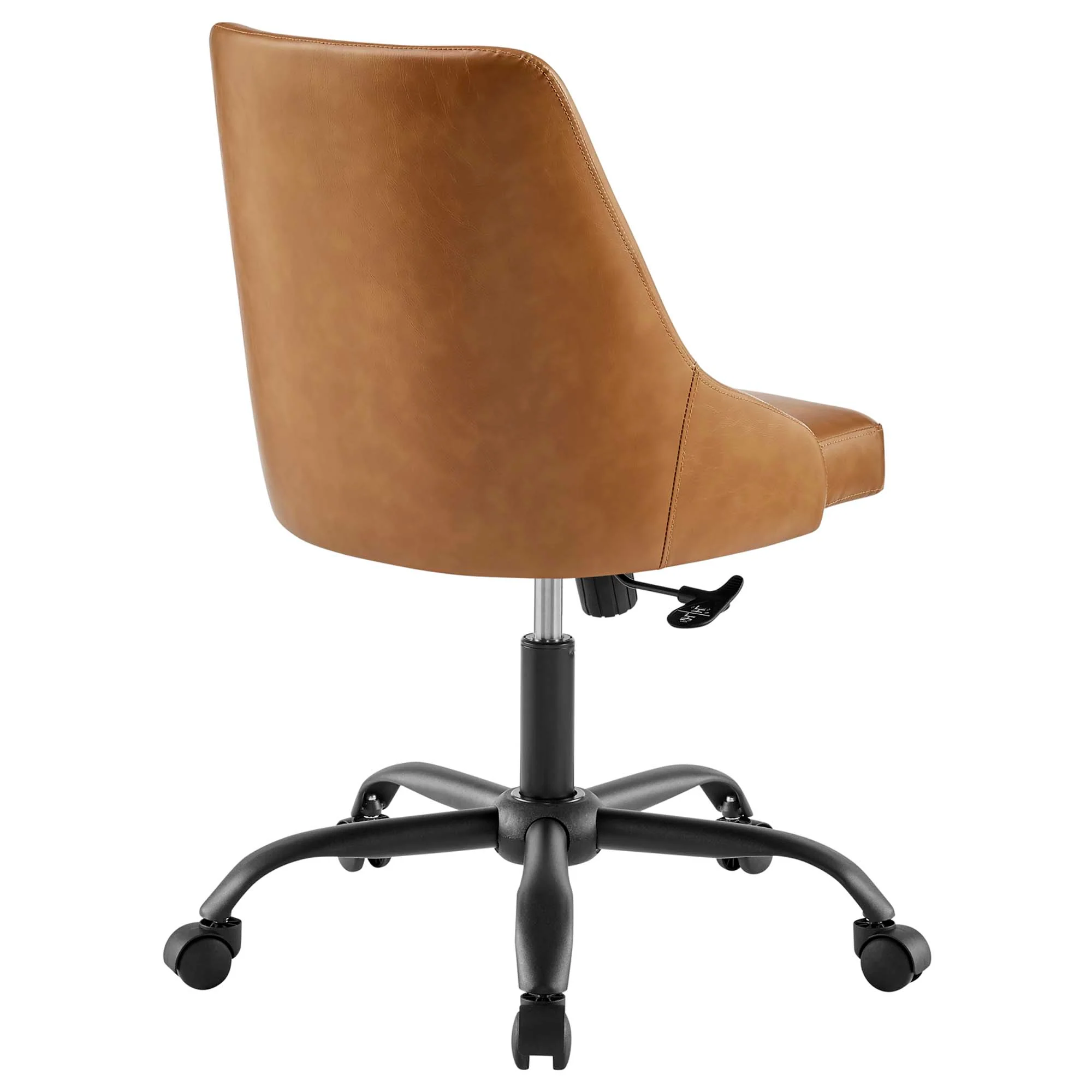 Designate Swivel Vegan Leather Office Chair - Image 3