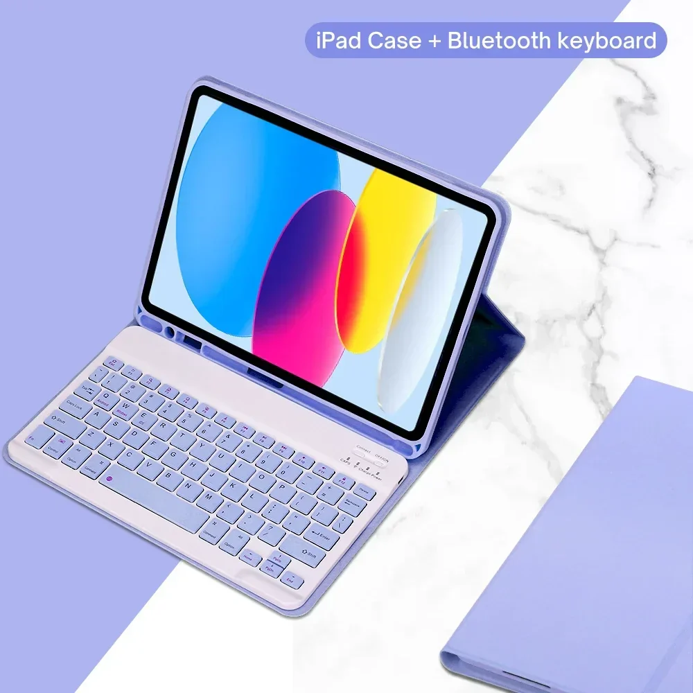 Detachable Bluetooth Keyboard Case for 10.9 Tablet Wireless Protective Cover - Image 12