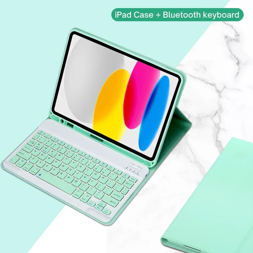 Detachable Bluetooth Keyboard Case for 10.9 Tablet Wireless Protective Cover - Image 14