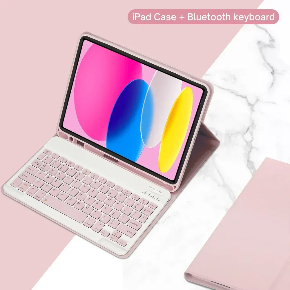 Detachable Bluetooth Keyboard Case for 10.9 Tablet Wireless Protective Cover - Image 2