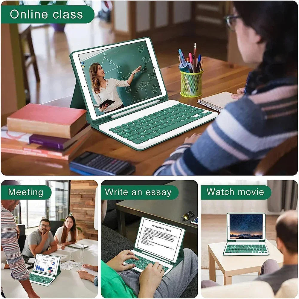 Detachable Bluetooth Keyboard Case for 10.9 Tablet Wireless Protective Cover - Image 4