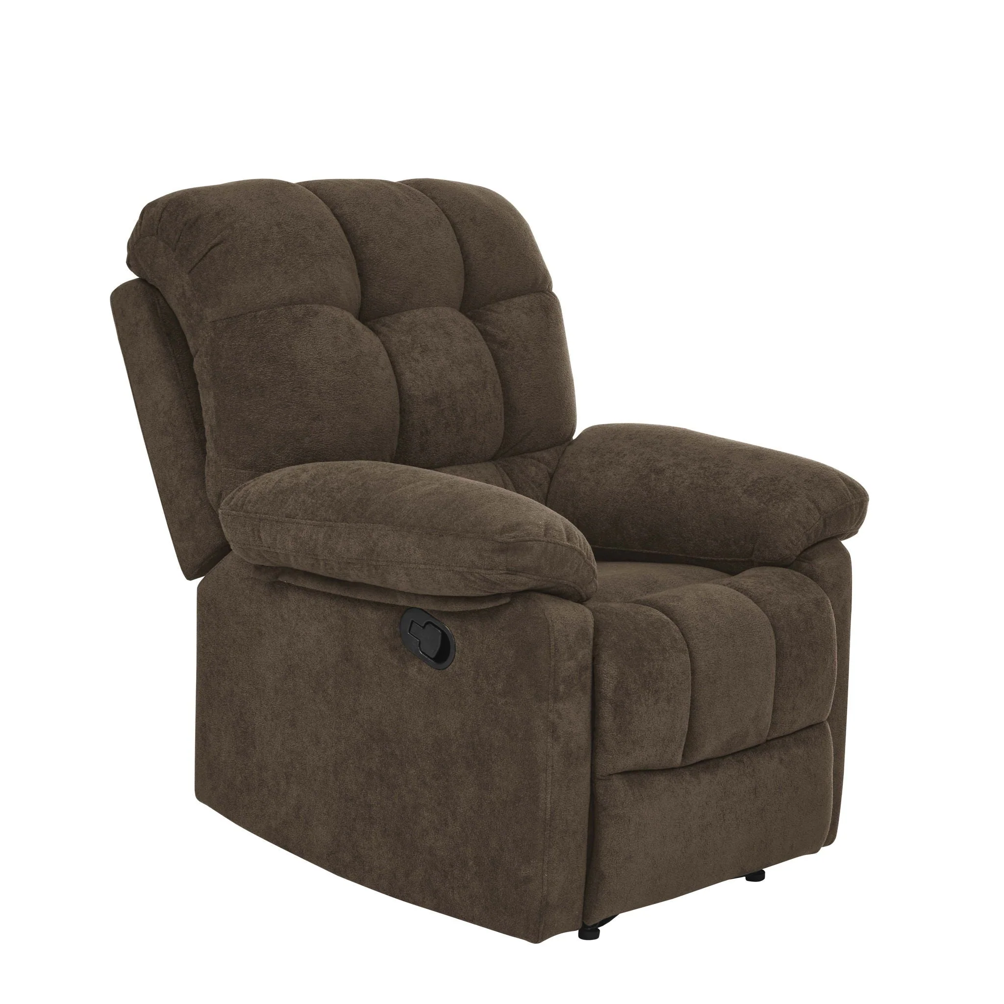 Devonaire - Manual Recliner With Padded Arms - Dark Brown - Image 3