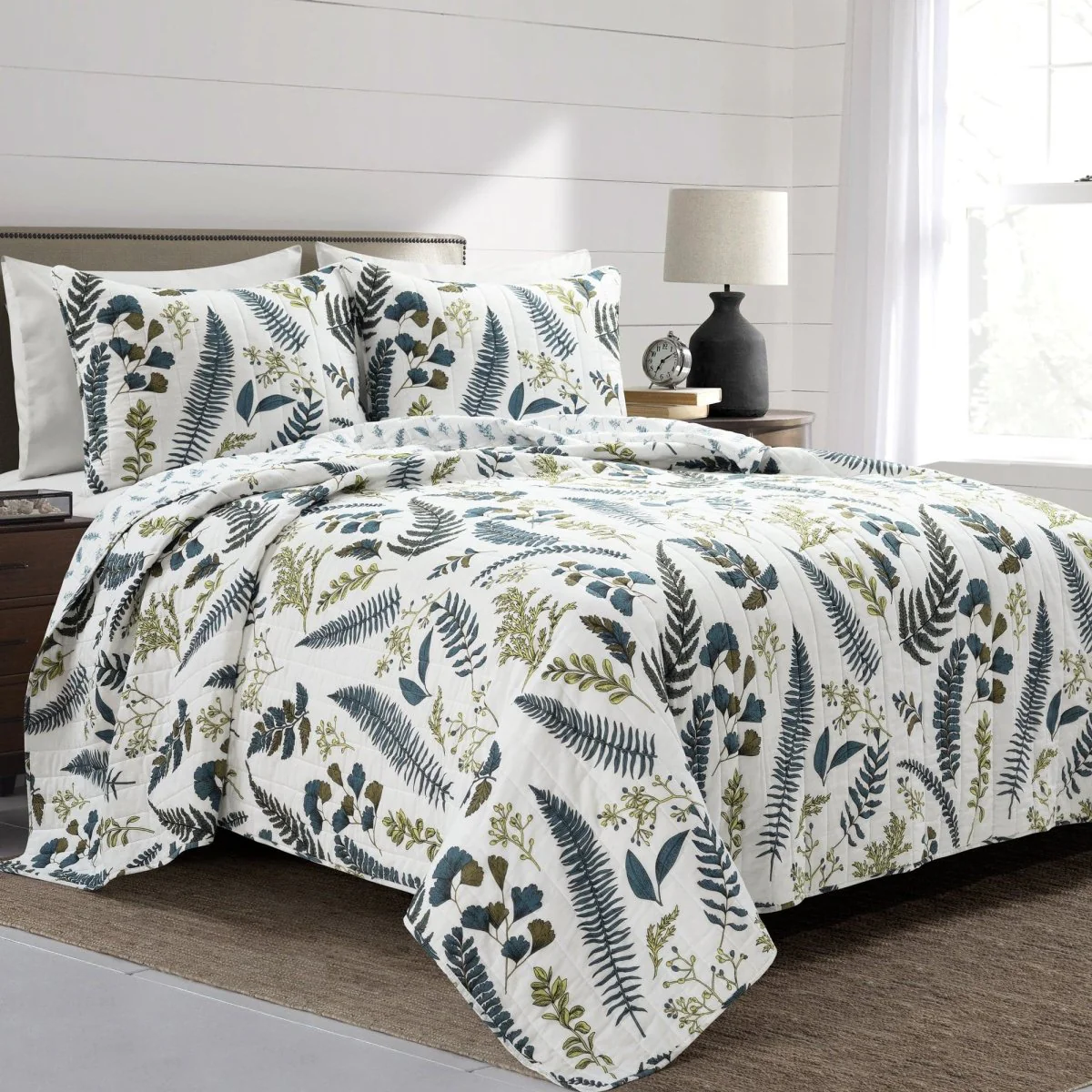 Devonia All Over Cotton Quilt 3 Piece Set - Image 2
