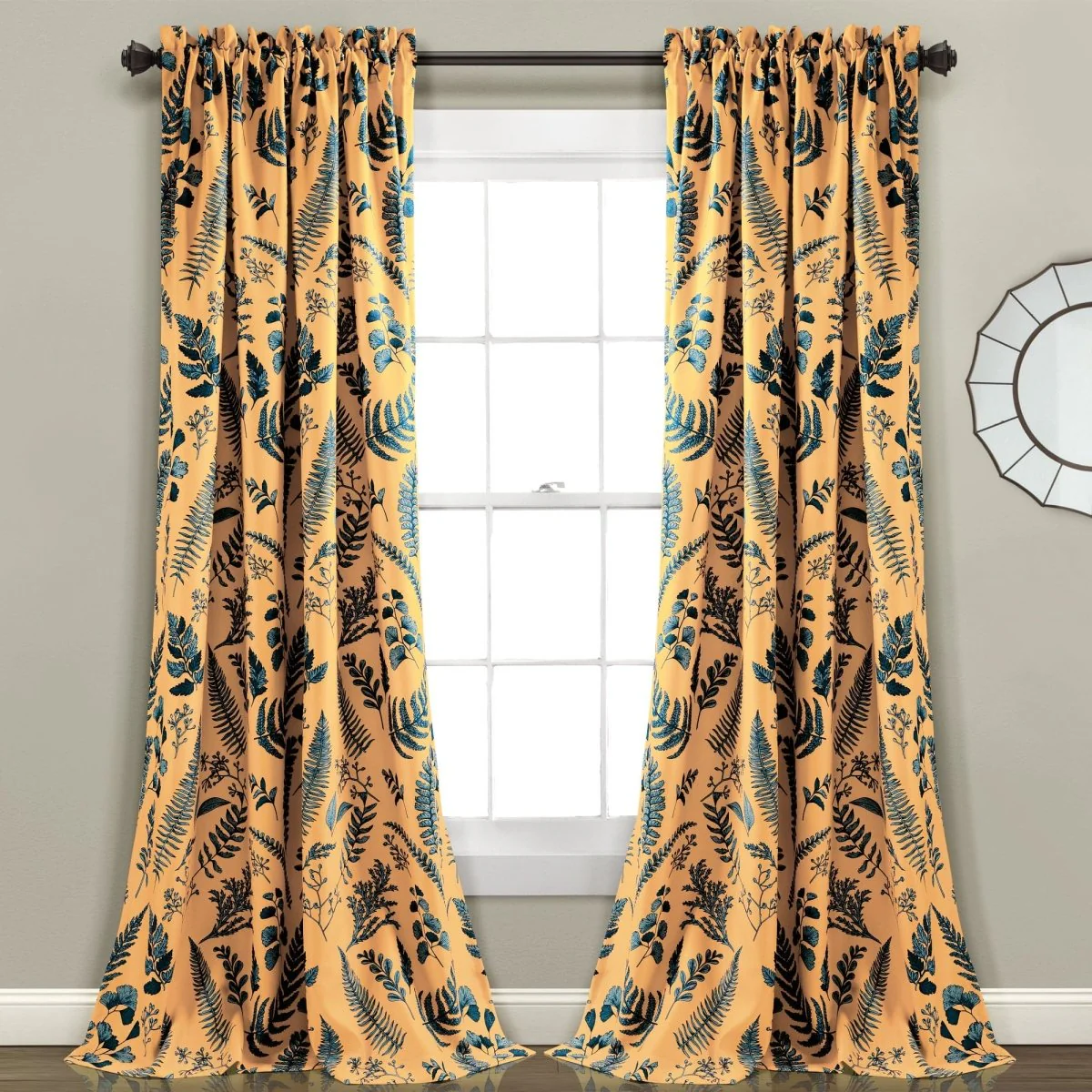 Devonia All Over Light Filtering Window Curtain Panel Set - Image 15