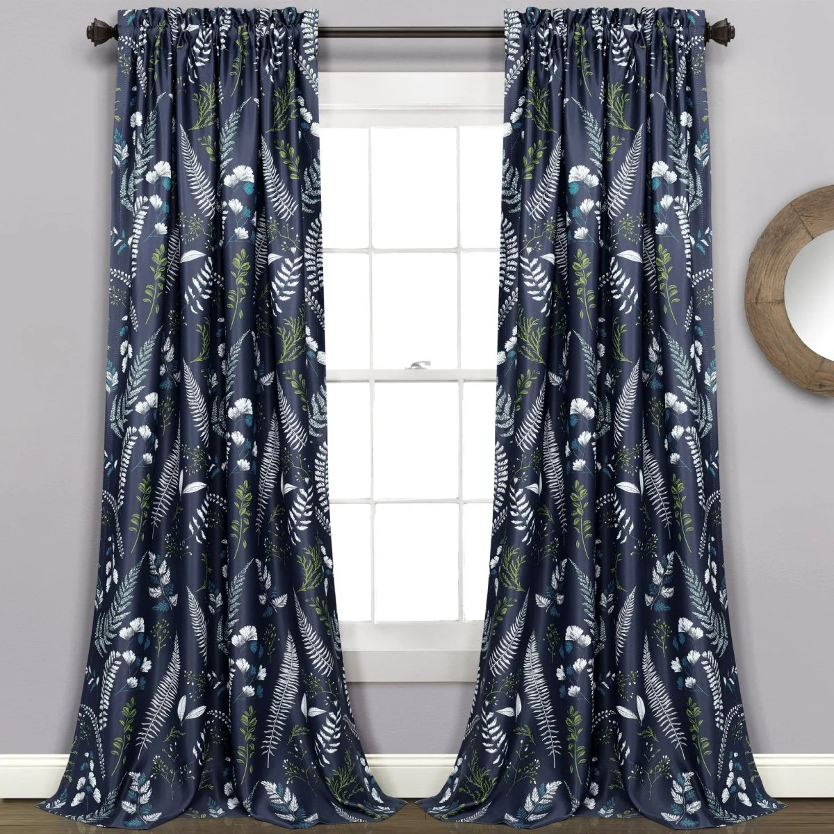 Devonia All Over Light Filtering Window Curtain Panel Set - Image 2
