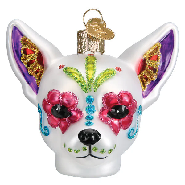 Dia De Los Muertos Dog Ornament 2.5x3.25x2.5 Inches - Image 3
