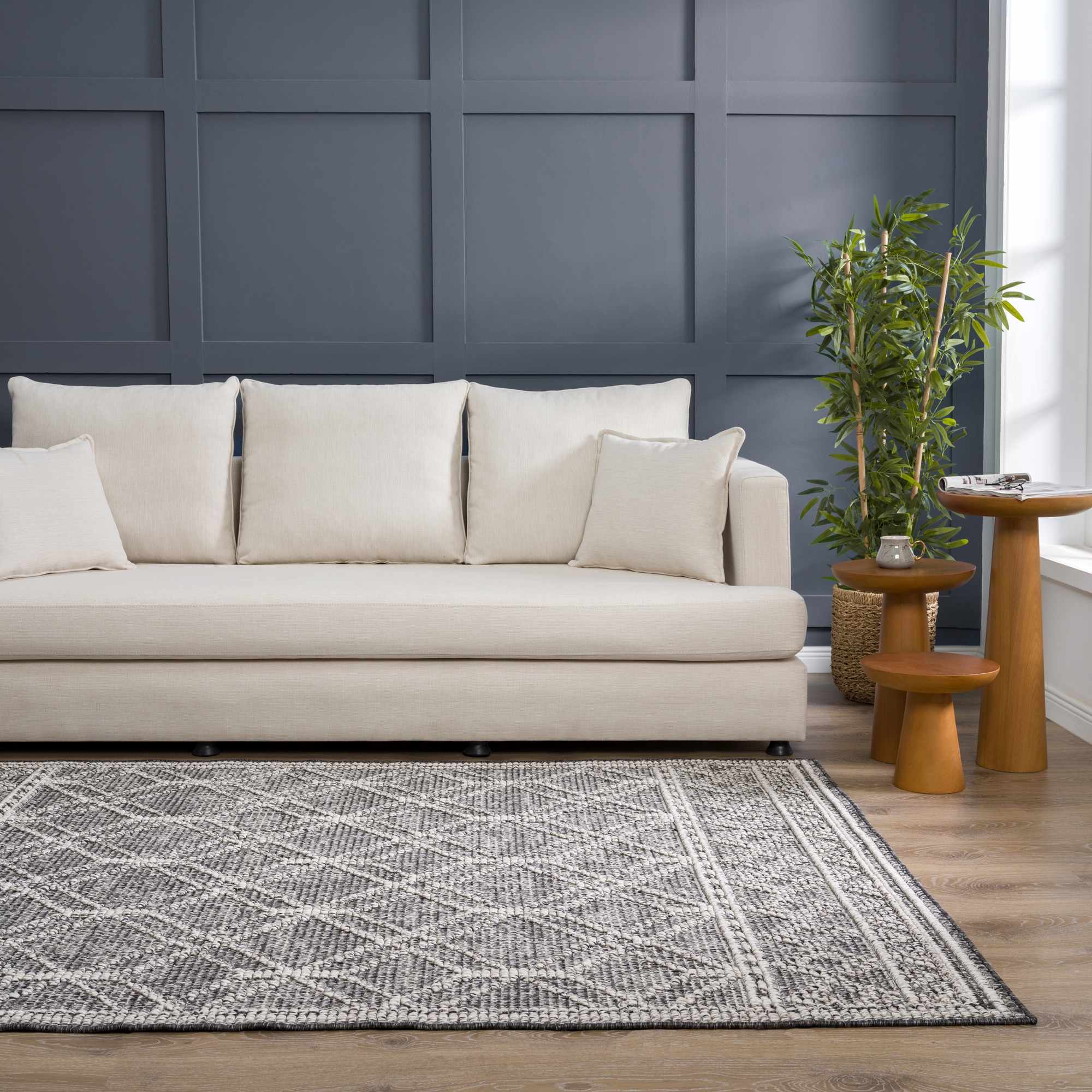 Diah Black & Bone Area Rug - Clearance - Image 10