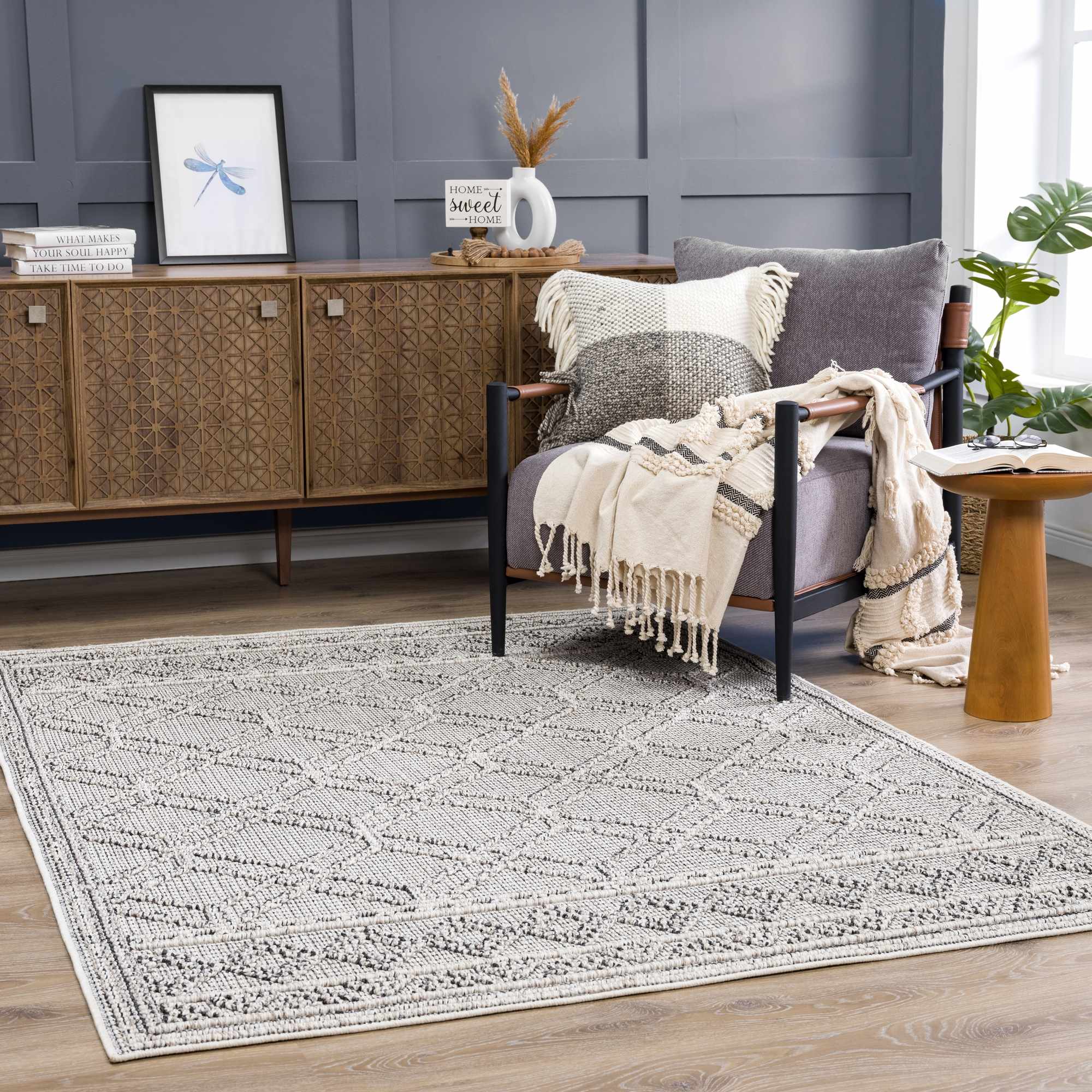 Diah Bone Area Rug - Clearance - Image 3
