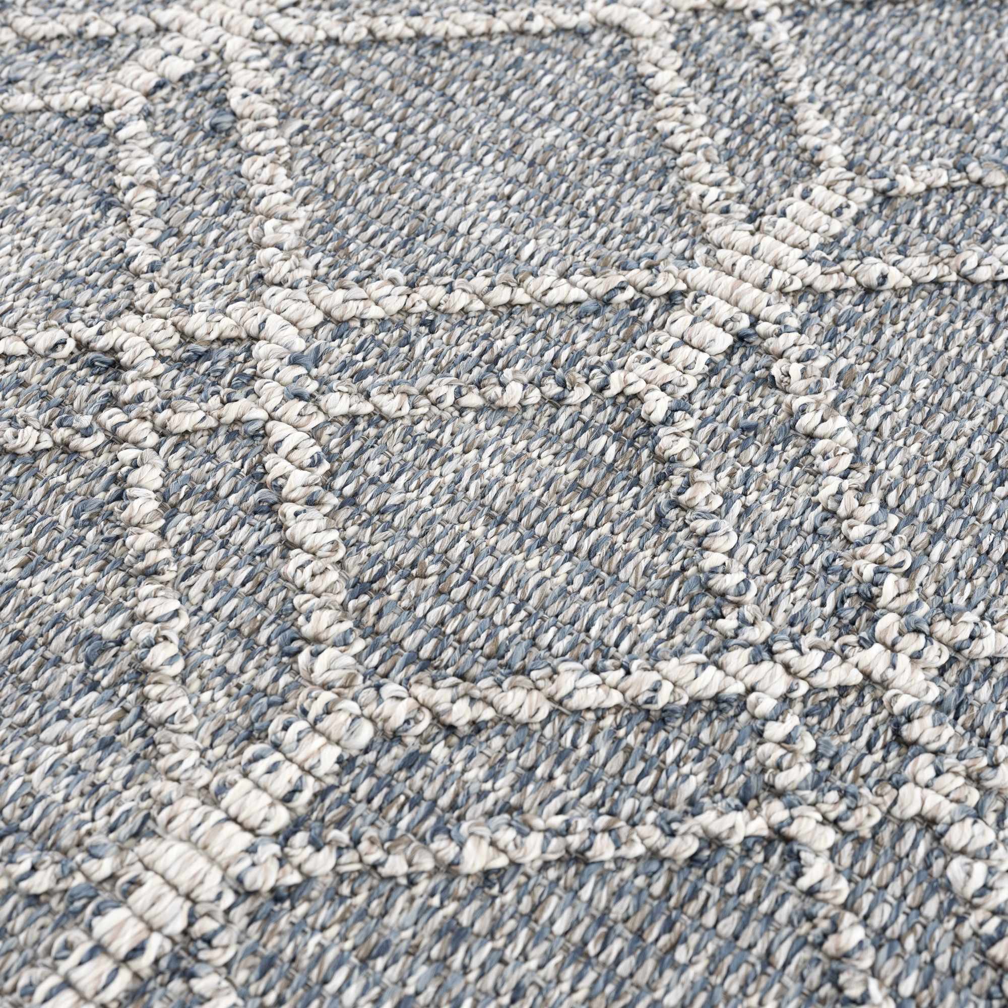 Diah Gray Blue & Bone Area Rug - Clearance - Image 13