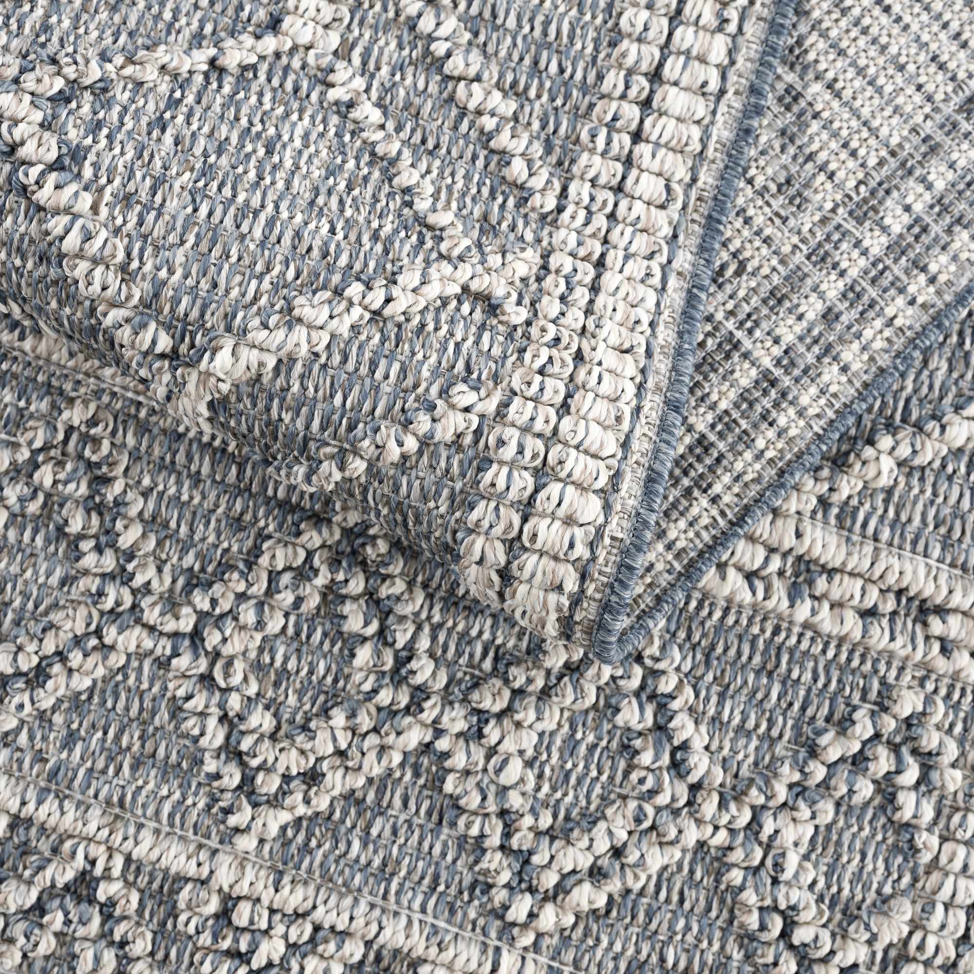 Diah Gray Blue & Bone Area Rug - Clearance - Image 17