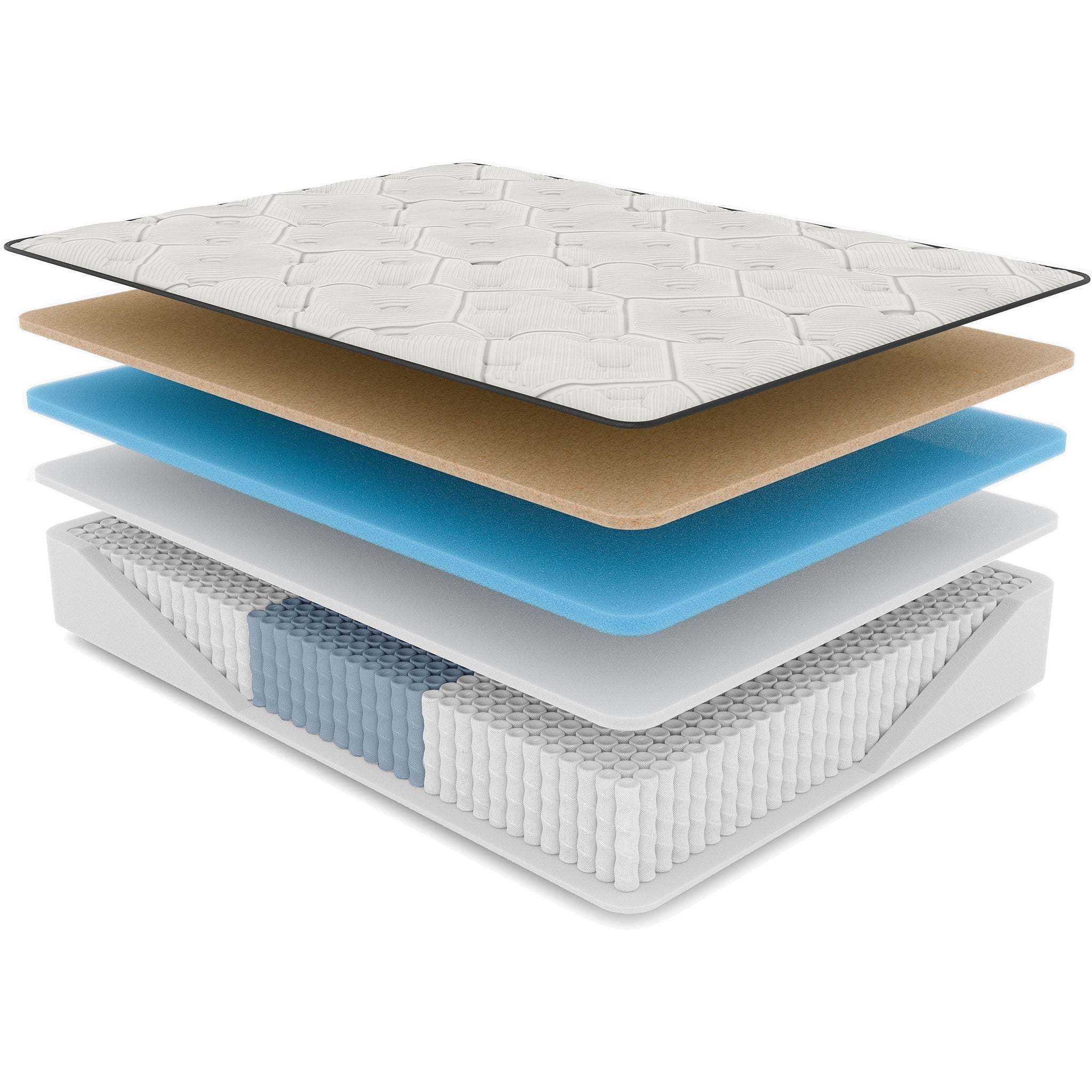 Diamond Cleo Twin XL Memory Foam Hybrid Mattress 14" Firm - Image 3