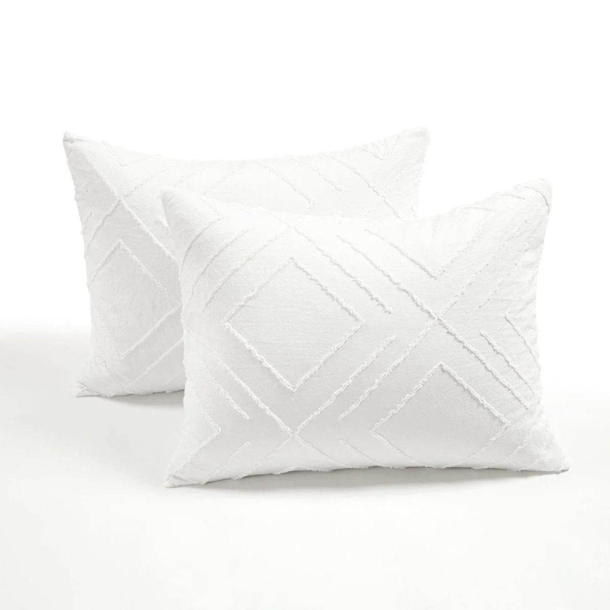 Diamond Clip Jacquard Duvet Cover 3 Piece Set - Image 7