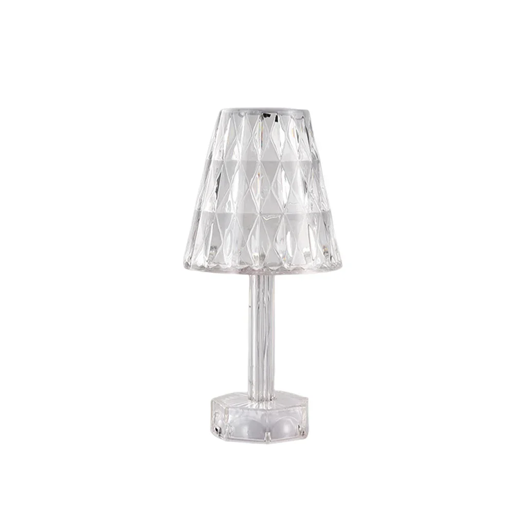 Diamond Crystal Projection Night Light USB Touch Control Bedside Desk Lamp Decor - Image 7