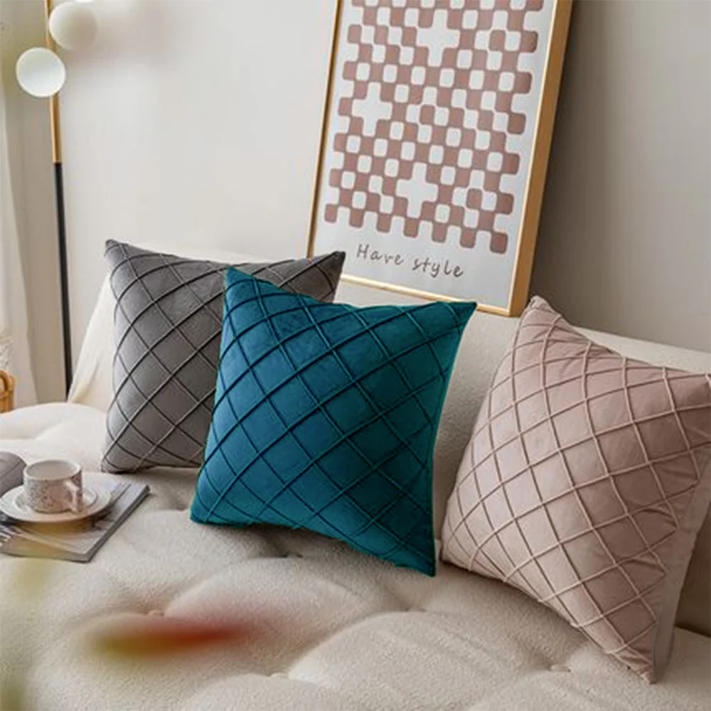Diamond Cushion Throw Pillows (With Inserts) 18x18 , 12x20 and 20x20 inch pack of 2 throw pillows - Image 10