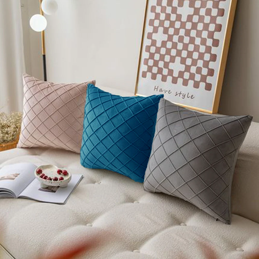 Diamond Cushion Throw Pillows (With Inserts) 18x18 , 12x20 and 20x20 inch pack of 2 throw pillows - Image 11