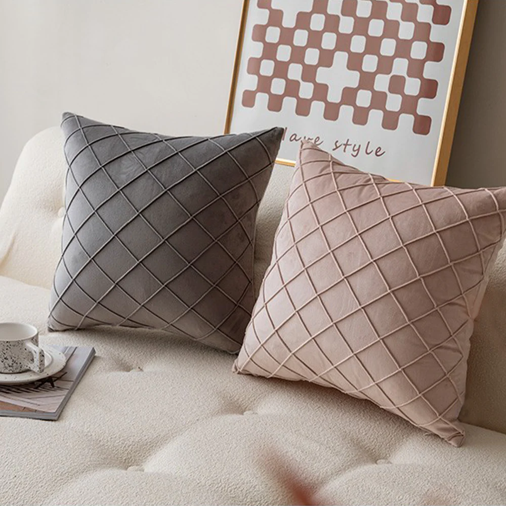 Diamond Cushion Throw Pillows (With Inserts) 18x18 , 12x20 and 20x20 inch pack of 2 throw pillows - Image 13