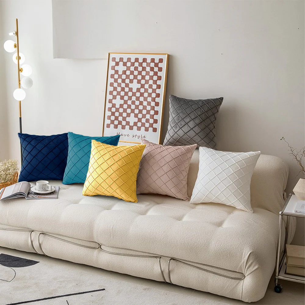 Diamond Cushion Throw Pillows (With Inserts) 18x18 , 12x20 and 20x20 inch pack of 2 throw pillows - Image 14
