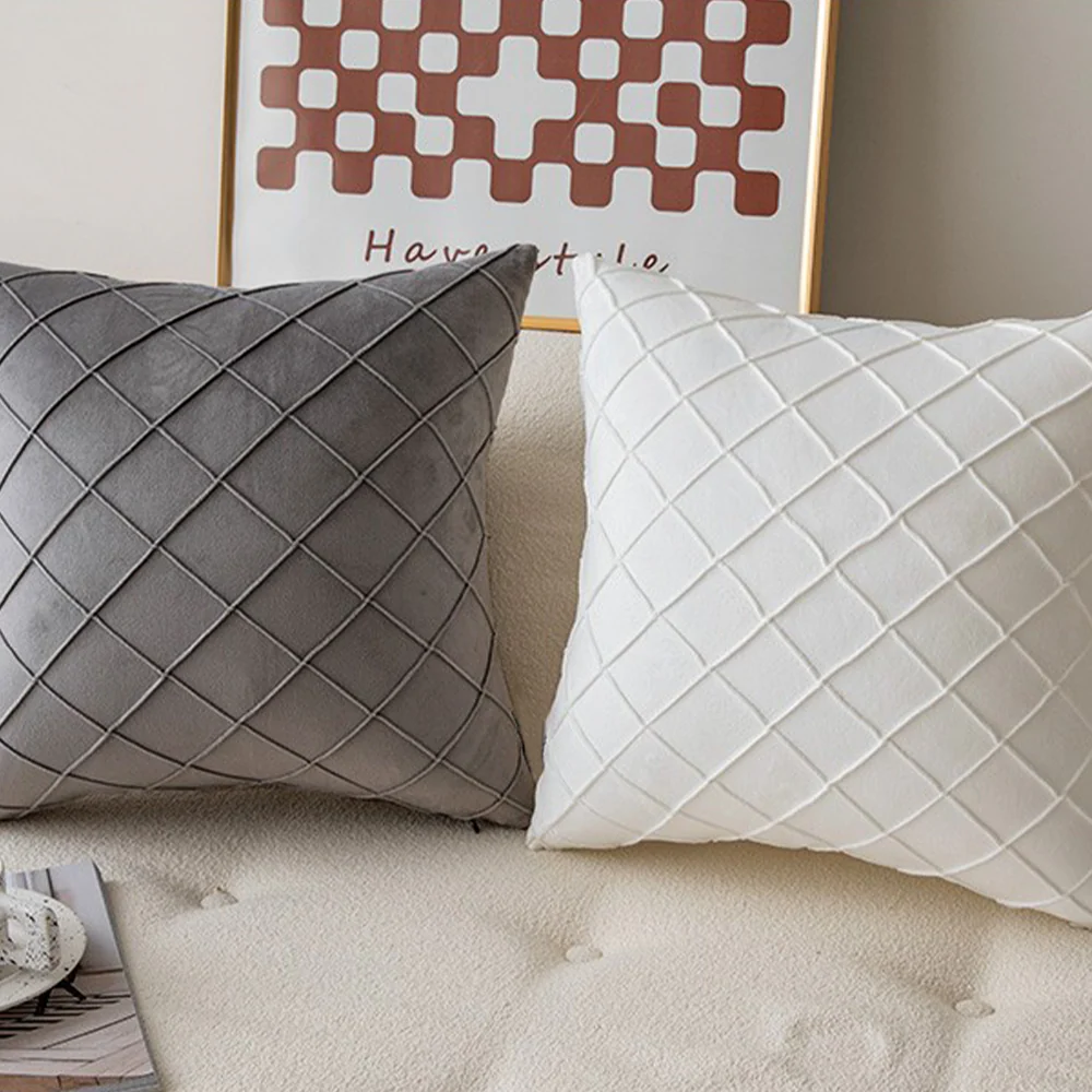 Diamond Cushion Throw Pillows (With Inserts) 18x18 , 12x20 and 20x20 inch pack of 2 throw pillows - Image 15