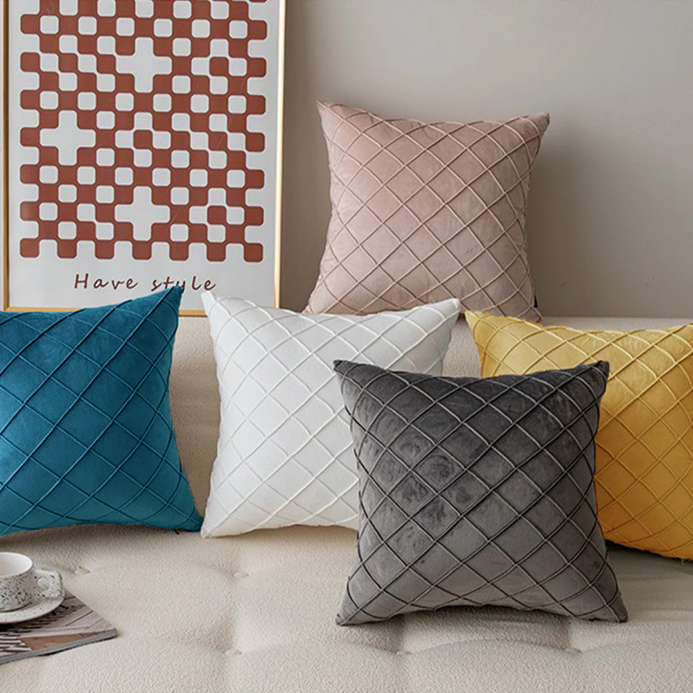 Diamond Cushion Throw Pillows (With Inserts) 18x18 , 12x20 and 20x20 inch pack of 2 throw pillows - Image 16