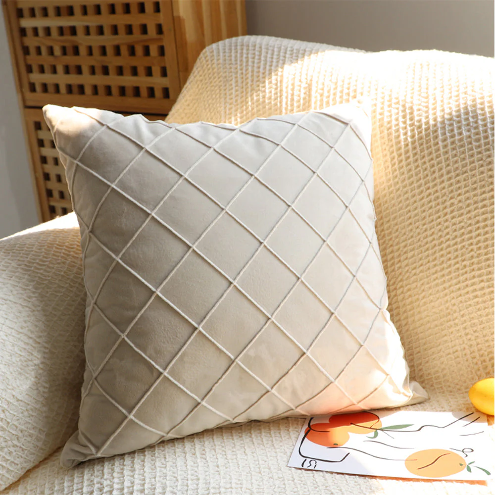 Diamond Cushion Throw Pillows (With Inserts) 18x18 , 12x20 and 20x20 inch pack of 2 throw pillows - Image 3