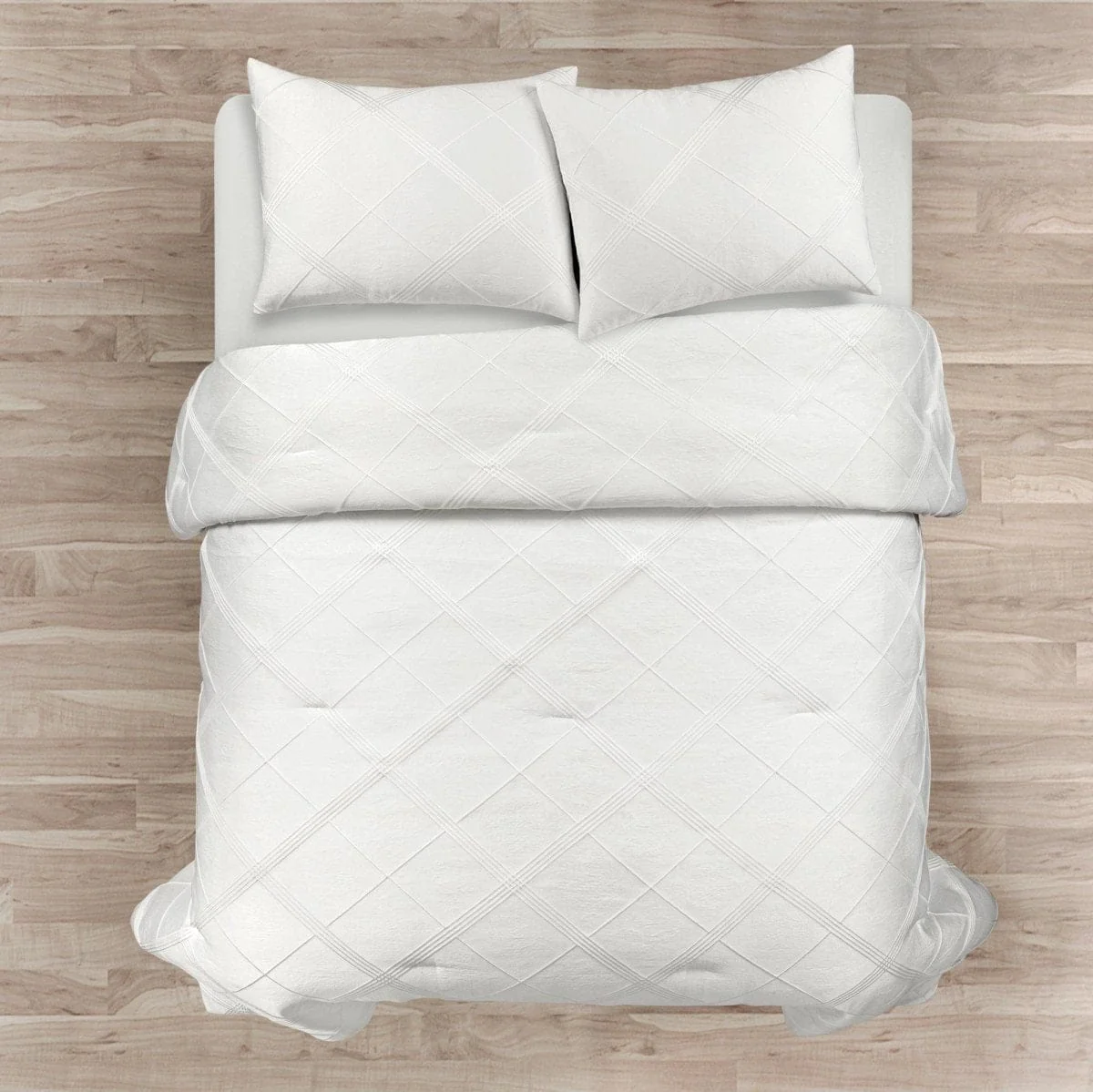 Diamond Geo Jacquard 3 Piece Comforter Set - Image 3