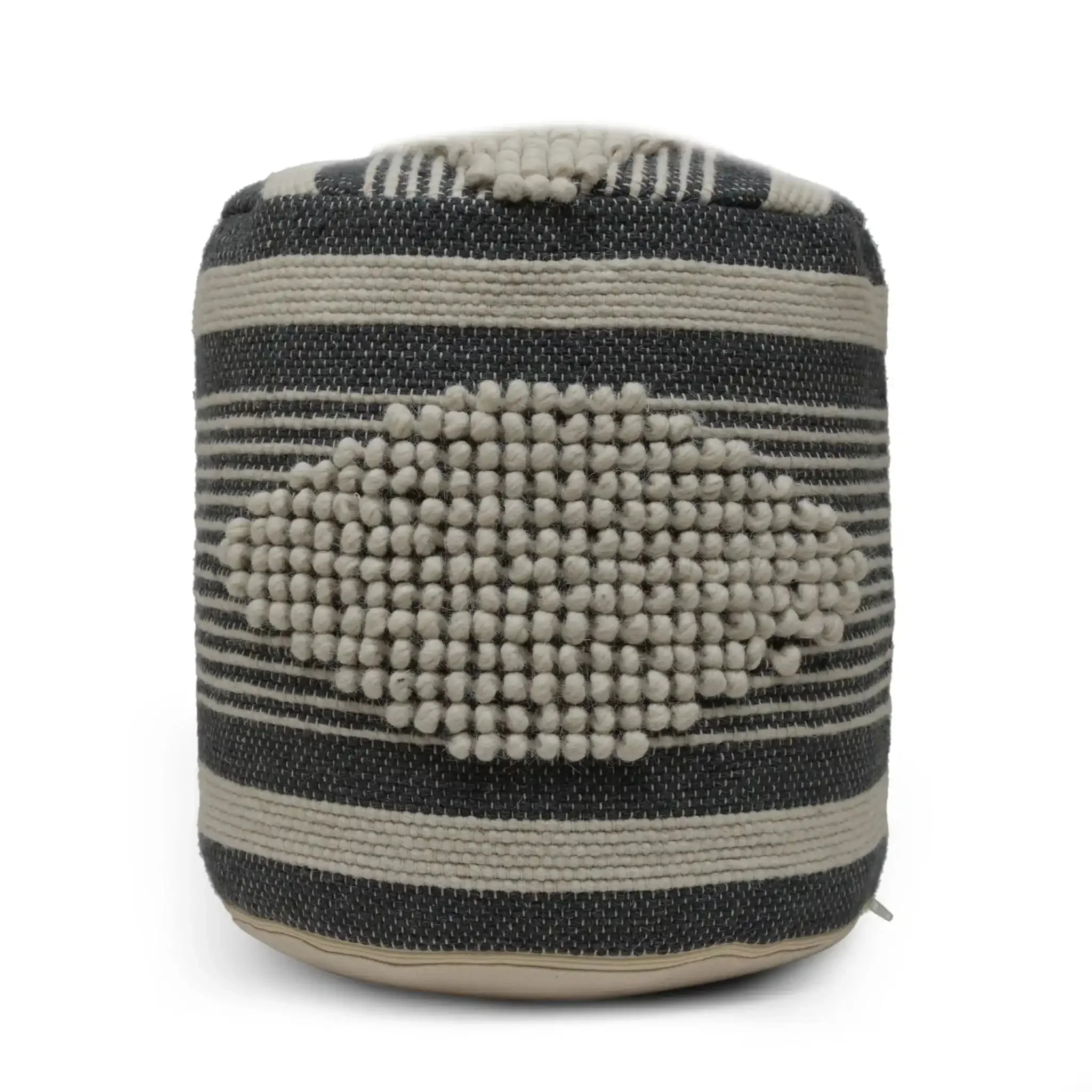 Diamond Handcrafted Cylindrical Pouf - Image 11