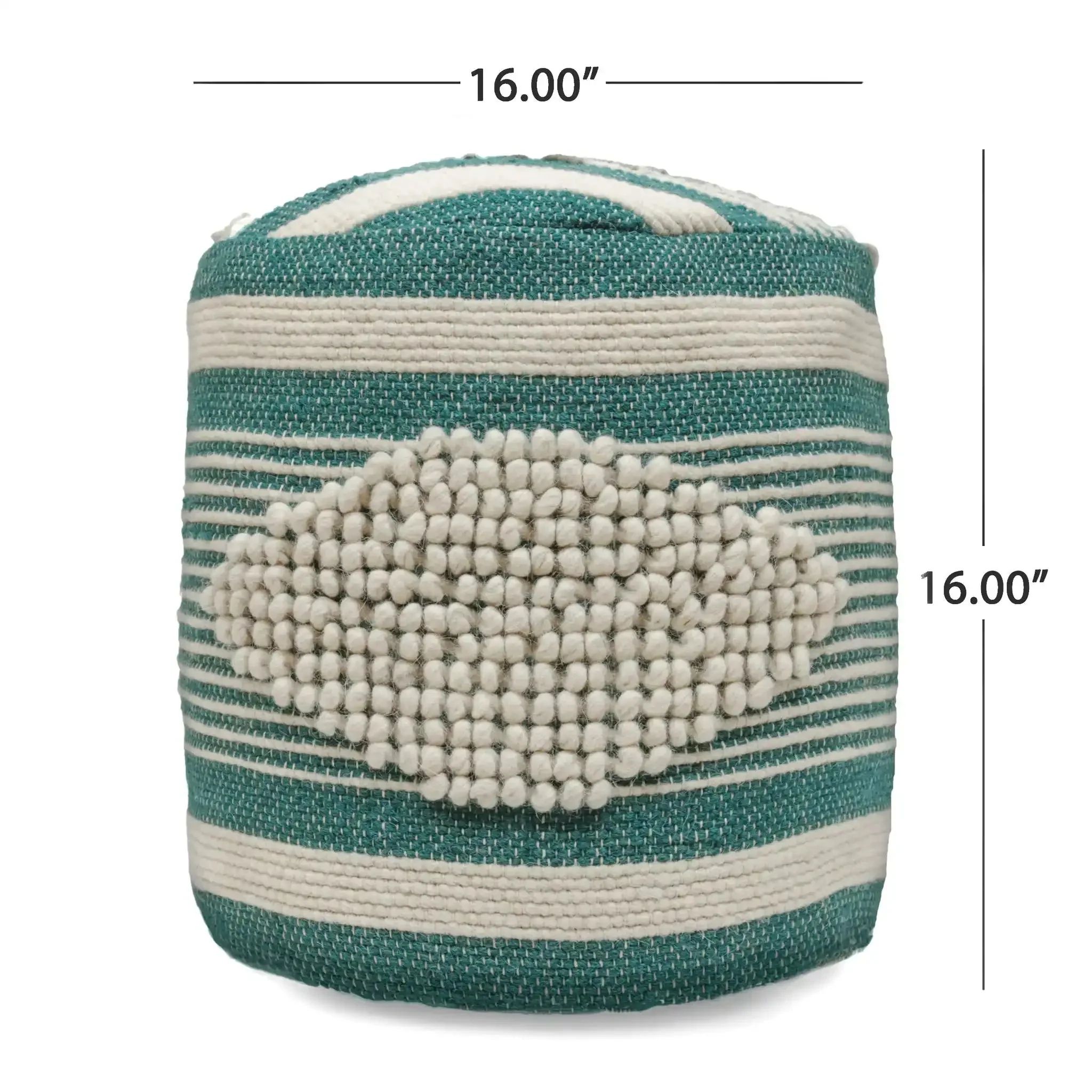 Diamond Handcrafted Cylindrical Pouf - Image 12