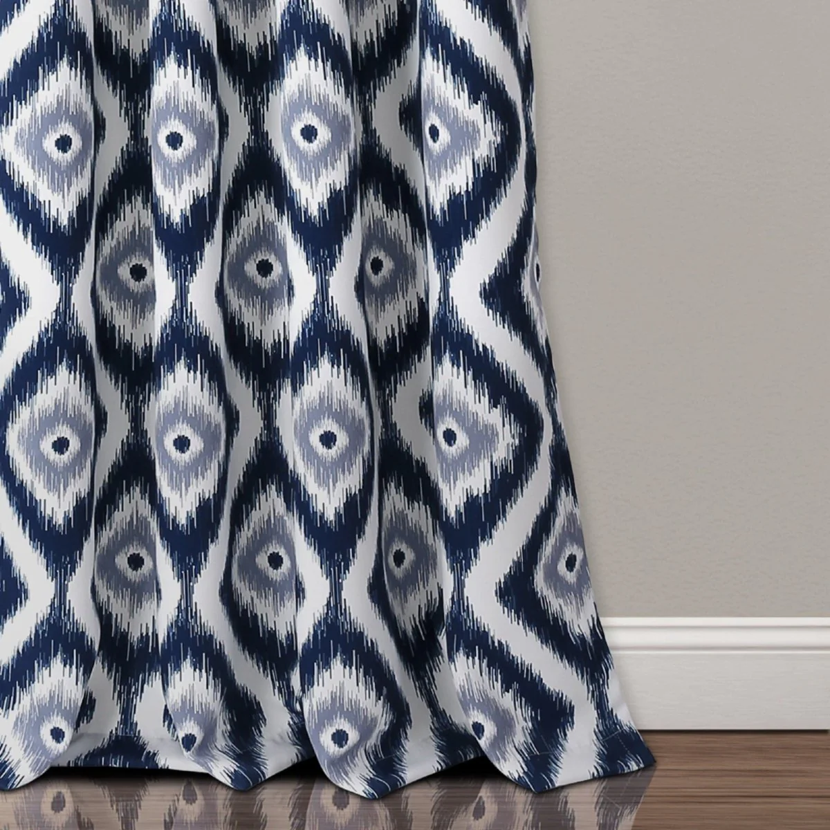 Diamond Ikat Light Filtering Window Curtain Set - Image 12