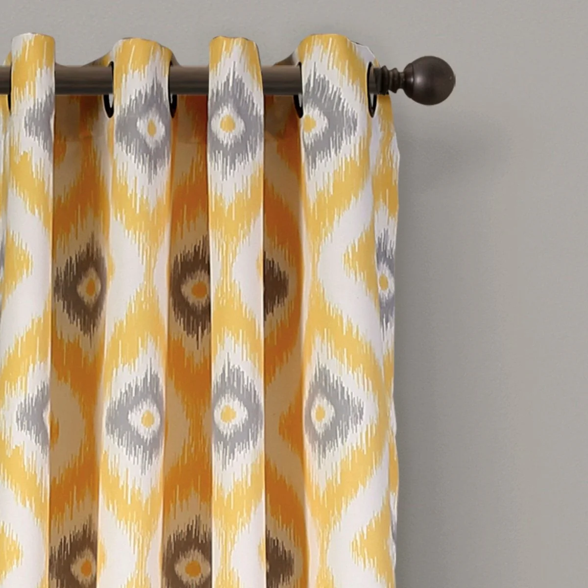 Diamond Ikat Light Filtering Window Curtain Set - Image 2