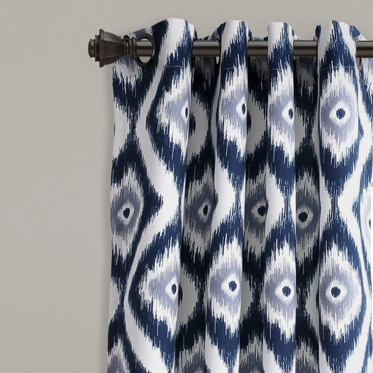 Diamond Ikat Light Filtering Window Curtain Set - Image 8