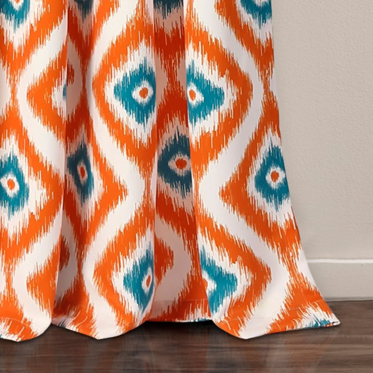 Diamond Ikat Light Filtering Window Curtain Set - Image 9