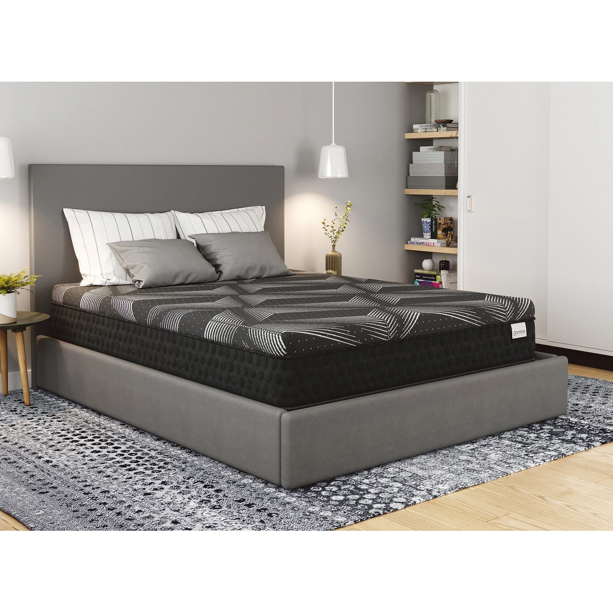 Diamond Matrix Copper Cooling Hybrid Queen Mattress 11-Inch Medium Feel