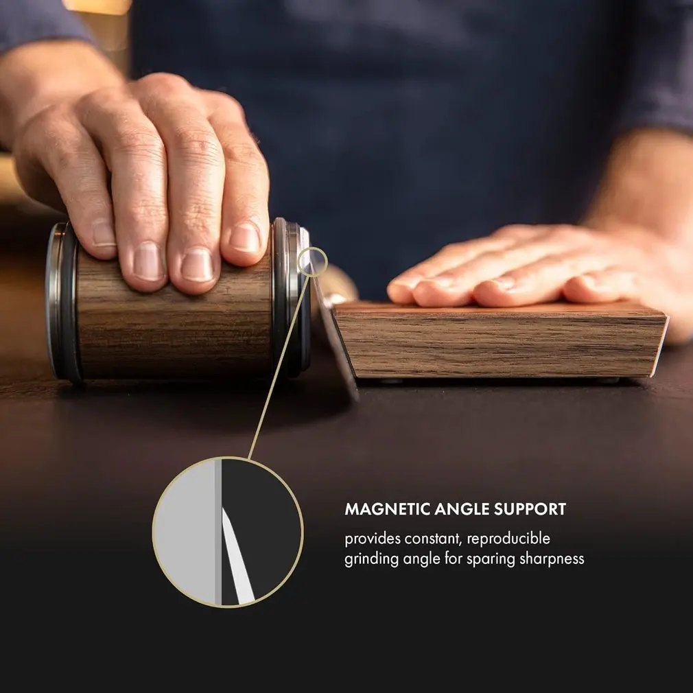 Diamond Rolling Knife Sharpener Manual Tool for Straight Edge Kitchen Knives - Image 2