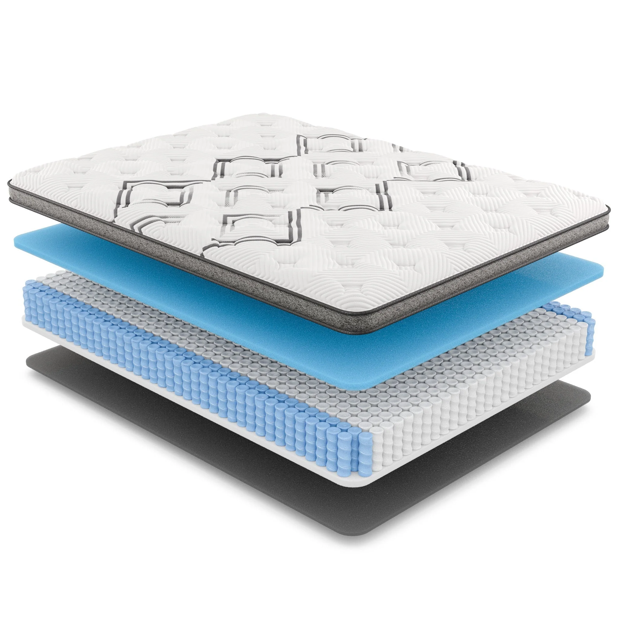 Diamond Soto Cooling Copper Hybrid Mattress Twin Size 12.5" Medium Feel - Image 5